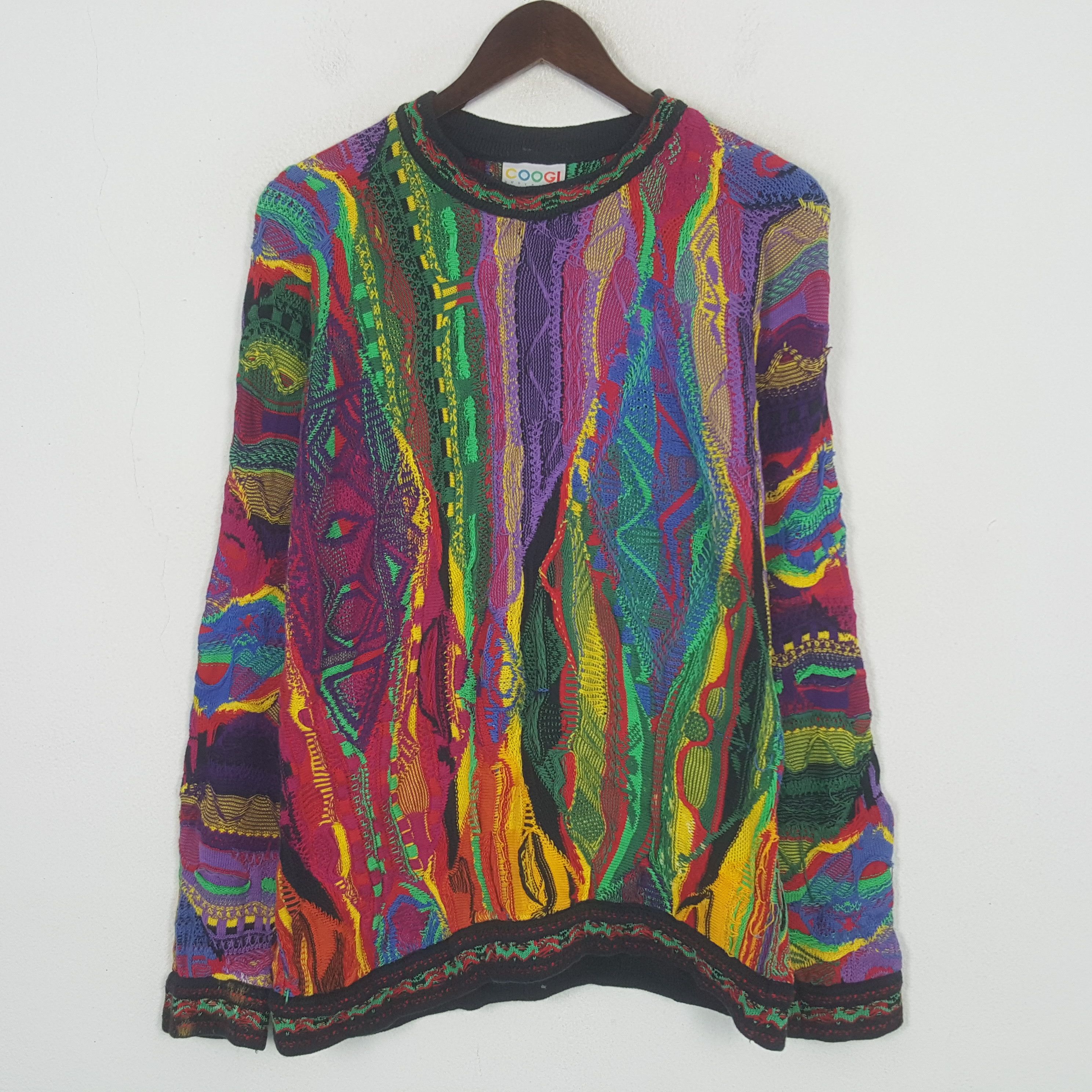 Coogi Vintage Coogi Colourfull Striped Sweatshirt Size US M / EU 48-50 / 2 - 1 Thumbnail