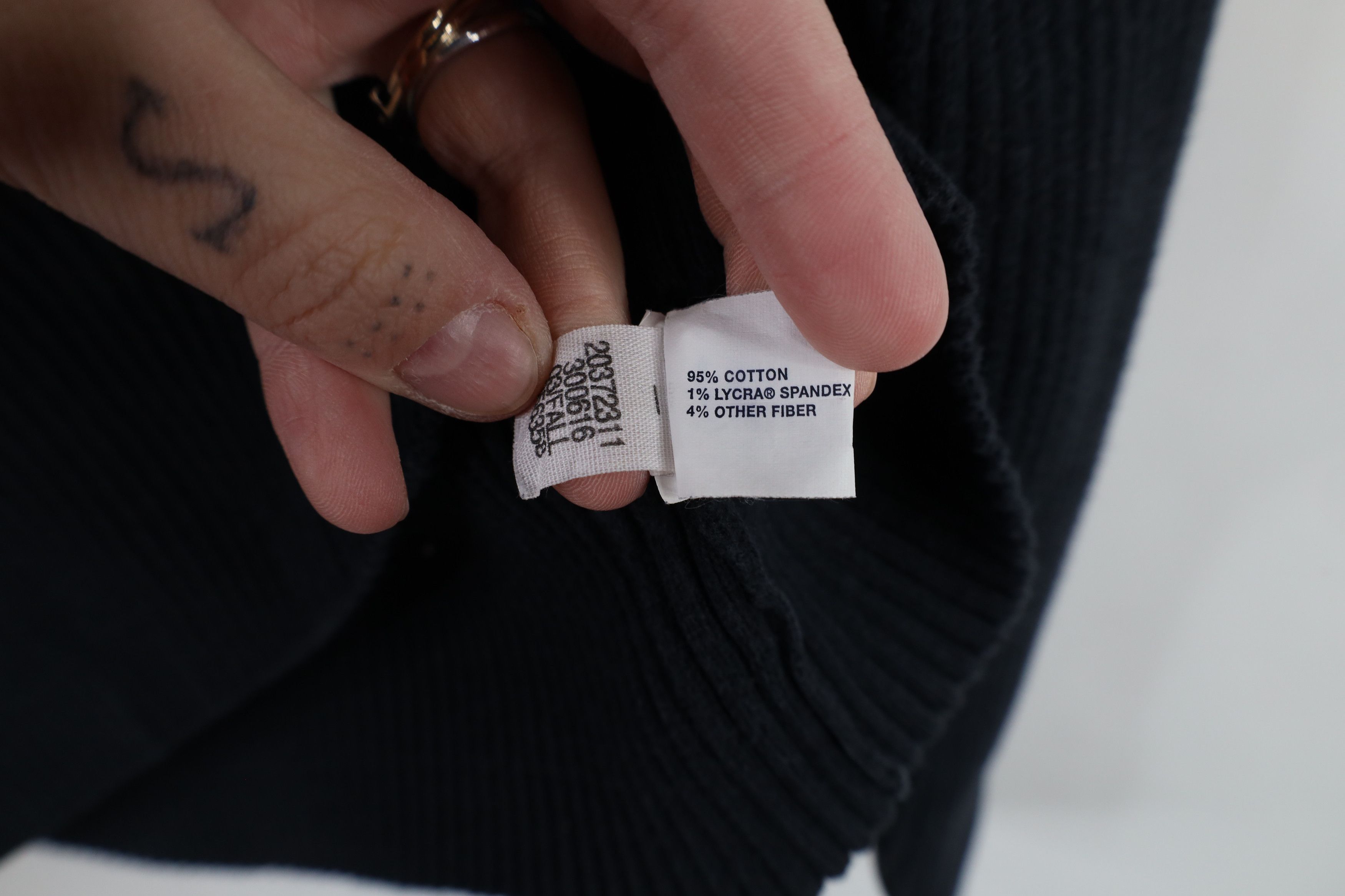 Gap × Vintage Vintage 90s Y2K Gap Babydoll Ribbed Knit Turtleneck Sweater Size L / US 10 / IT 46 - 6 Thumbnail