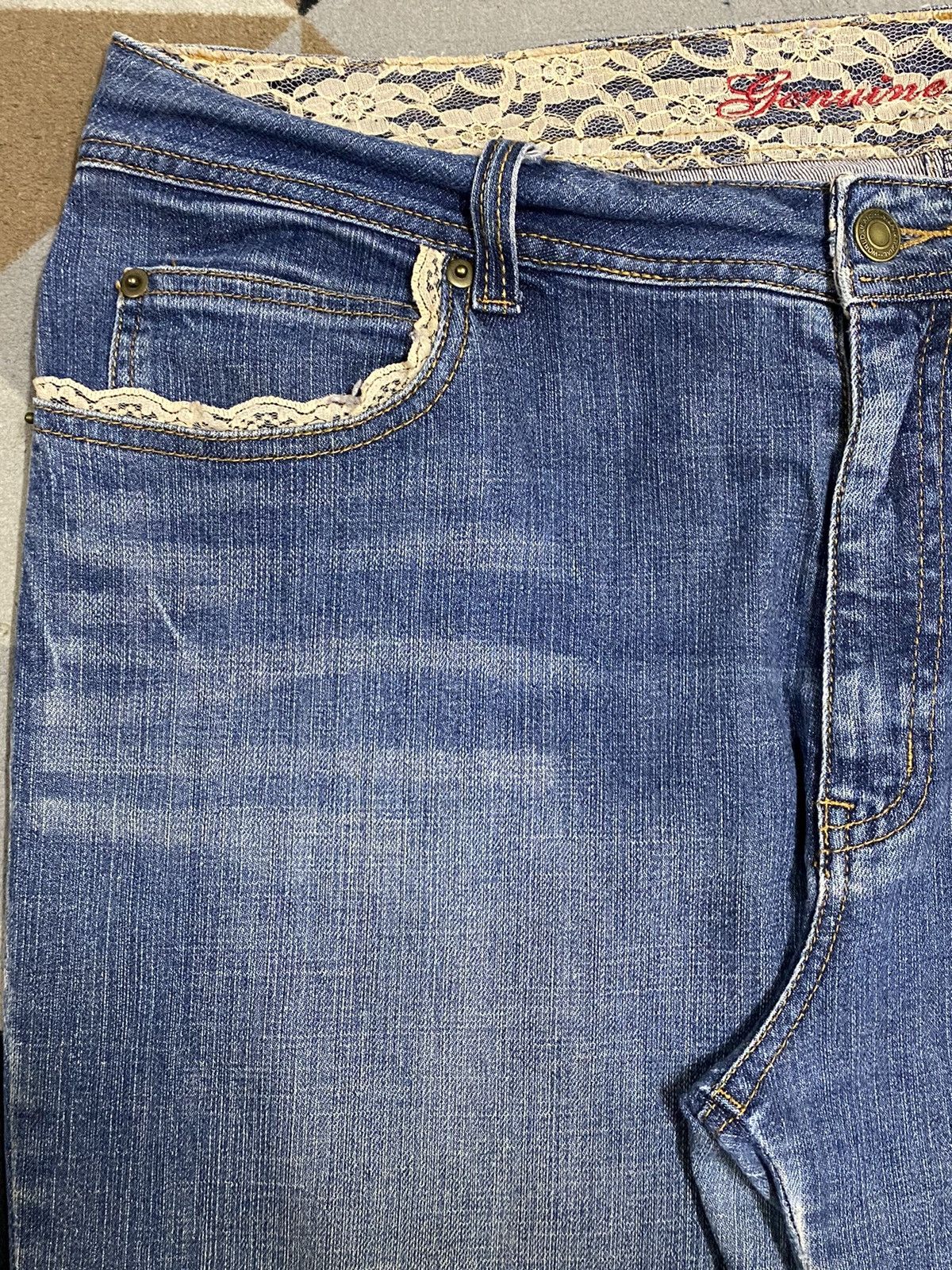 Japanese Brand Vintage Japanese Brands Blue Wash Flare Jeans Size US 37 - 7 Thumbnail