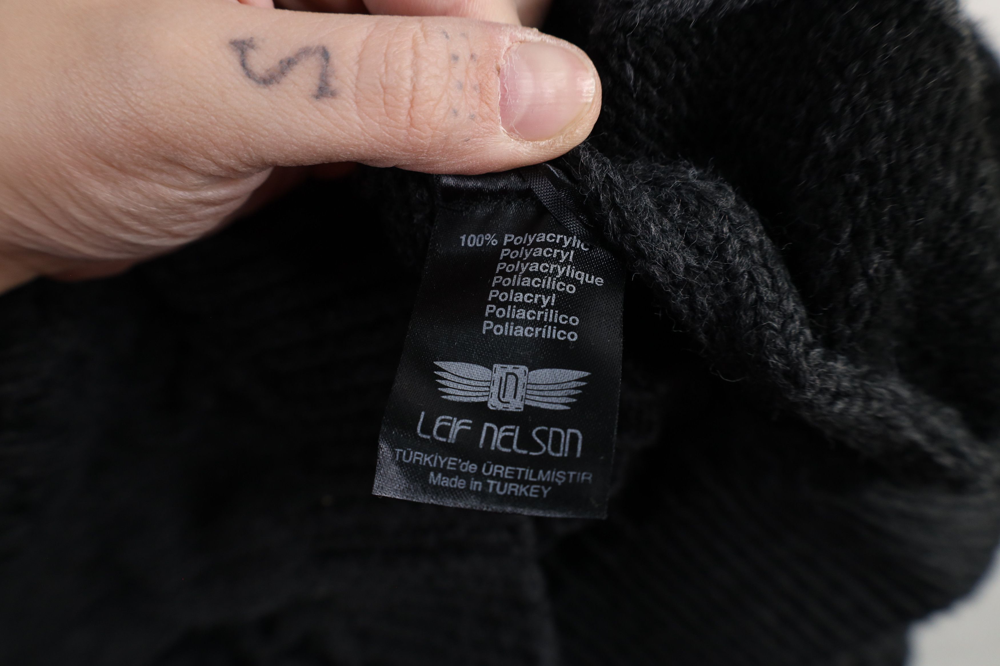 Vintage New Leif Nelson Strap Button Shawl Sweater Anthracite Black Size US XXL / EU 58 / 5 - 8 Thumbnail