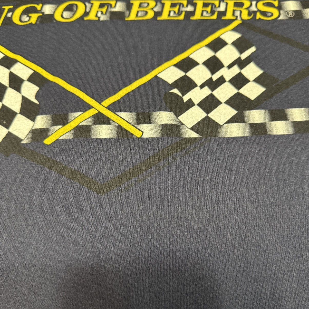Vintage Vintage Budweiser King Of Beer Navy Racing Tshirt 90s Size US XL / EU 56 / 4 - 5 Thumbnail