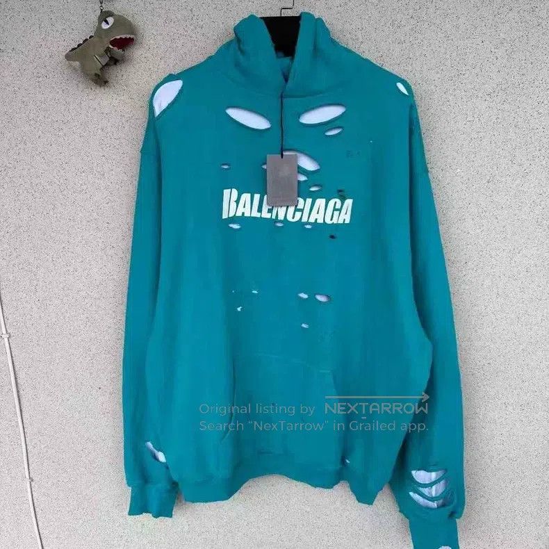 Balenciaga Ripped Hoodie