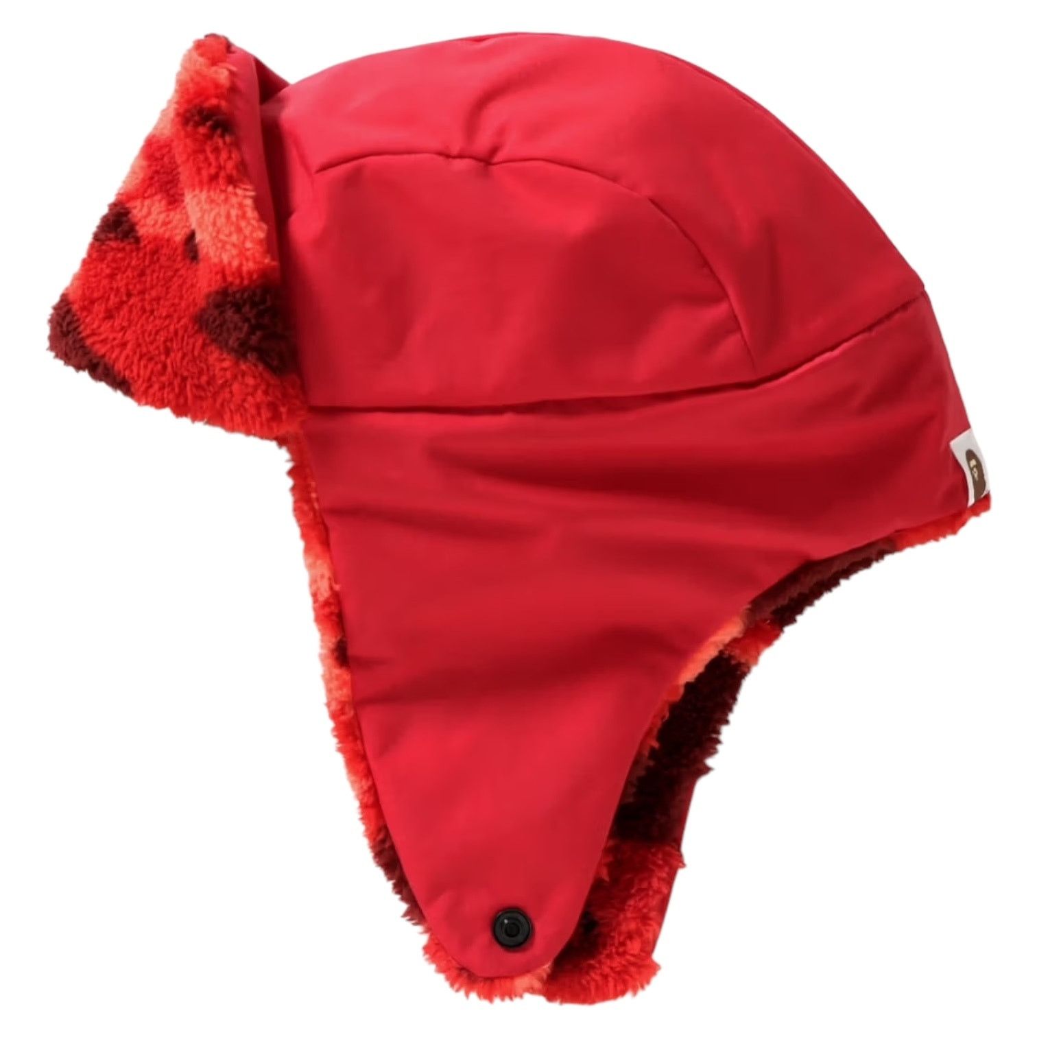 image of Bape Color Camo Flight Cap in Red, Men's