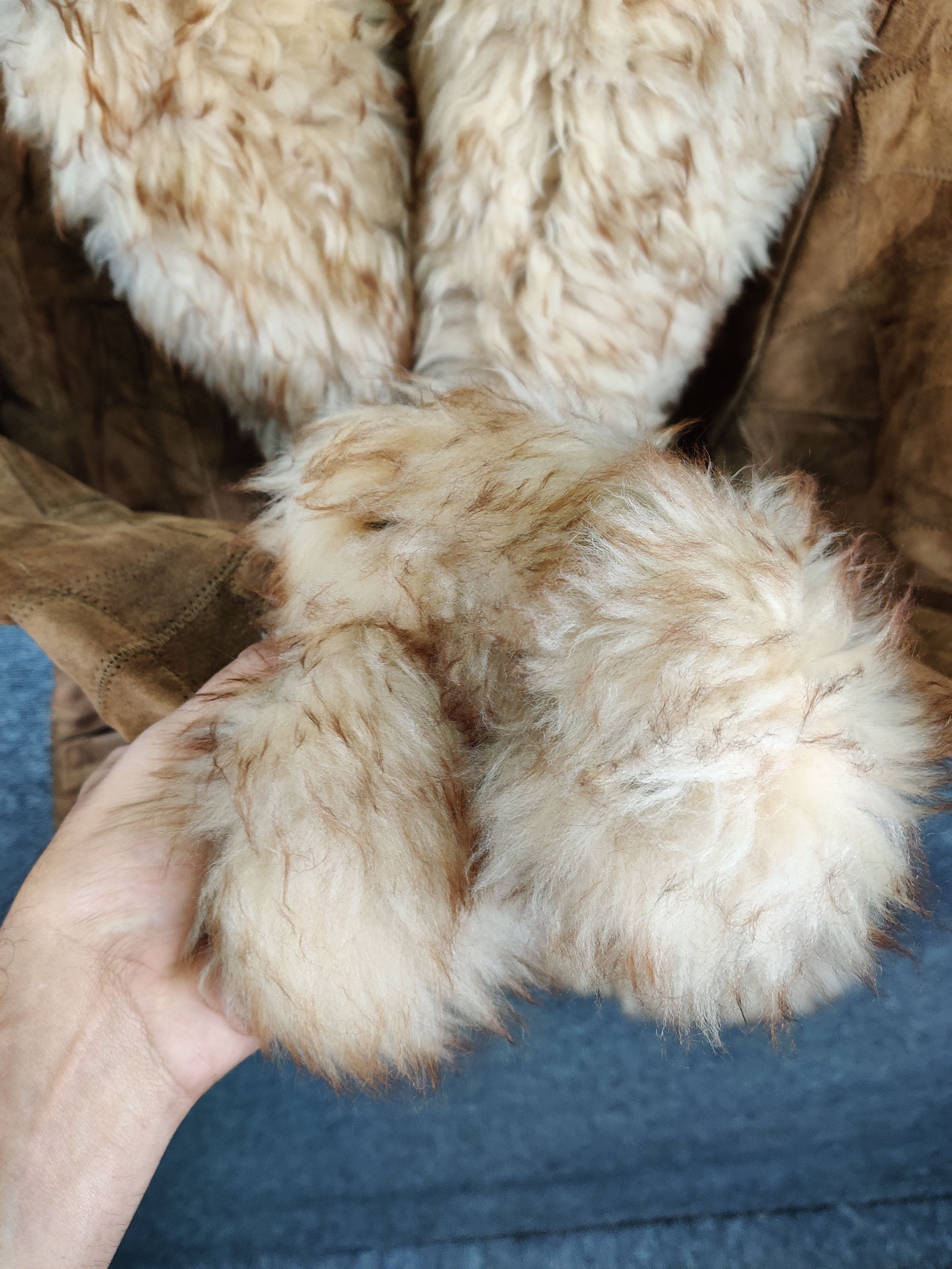 Japanese Brand Vintage Patchwork Mink Fur Blanket Leather Jacket Size US M / EU 48-50 / 2 - 10 Thumbnail