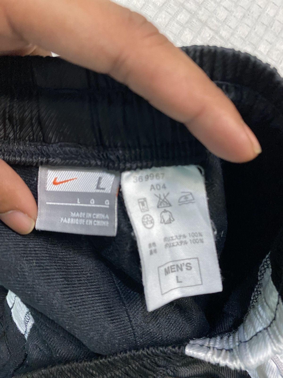 Carhartt Wip × Nike 💥 VINTAGE NIKE 90S BAGGY WIDE LEG SWOOSH TRACK PANTS Y2K Size US 26 / EU 42 - 3 Thumbnail