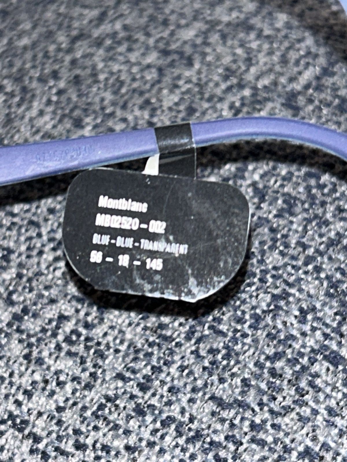 Montblanc Montblanc MB0252O 002 Blue Acetate Eyeglasses 56mm Size ONE SIZE - 8 Thumbnail