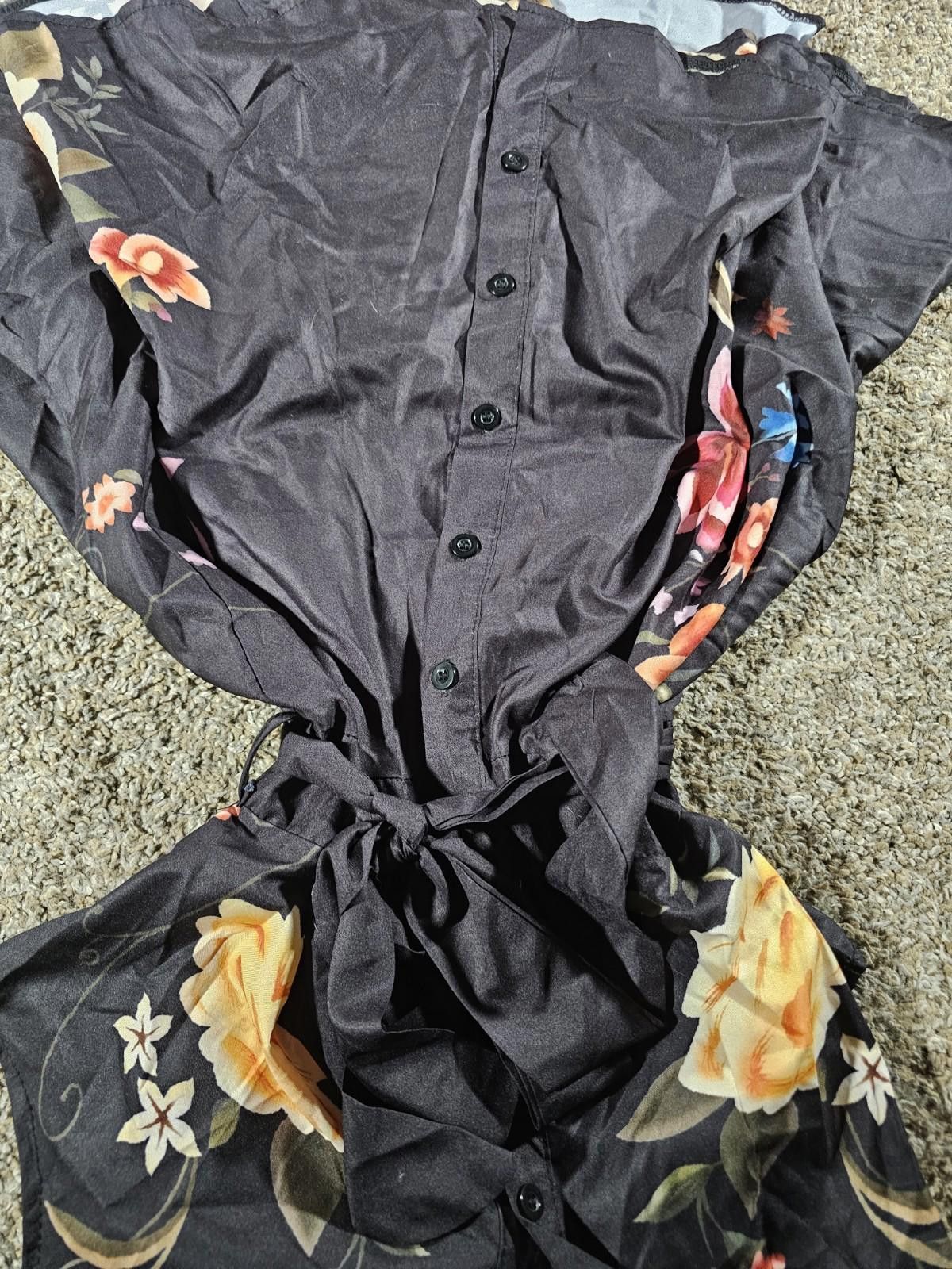 Other CBR Chic Boutique Rose Floral Dress Tie Size XL NWT Size XL / US 12-14 / IT 48-50 - 7 Thumbnail