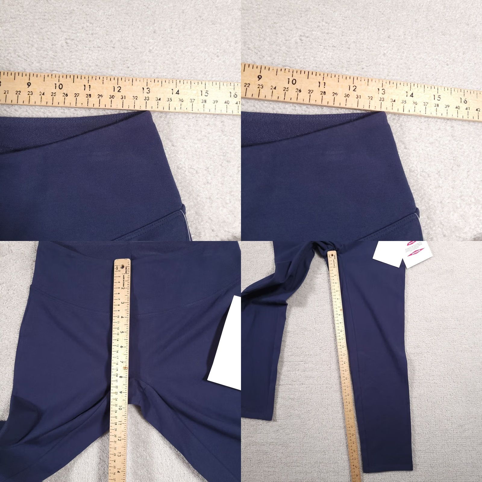 Vintage VINTAGE? No — Women with Control Renee Greenstein Leggings Womens XS Blue Tummy Control Pocket Size 26" / US 2 / IT 38 - 8 Thumbnail