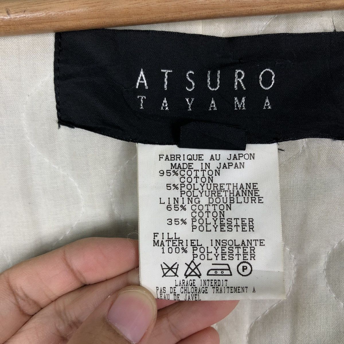 ATSURO TAYAMA 🔥Rare Double Breast Coats Jacket Atsuro Tayama Japan Size M / US 6-8 / IT 42-44 - 14 Thumbnail