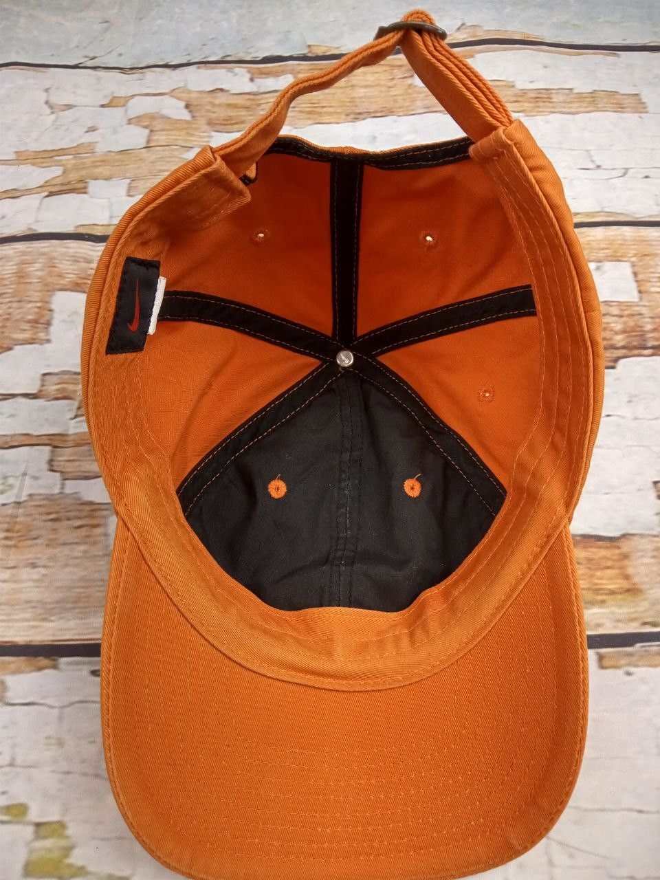 Nike Vintage 90s Y2K Nike Swoosh Orange Cap Hat Made in Korea Size ONE SIZE - 6 Thumbnail