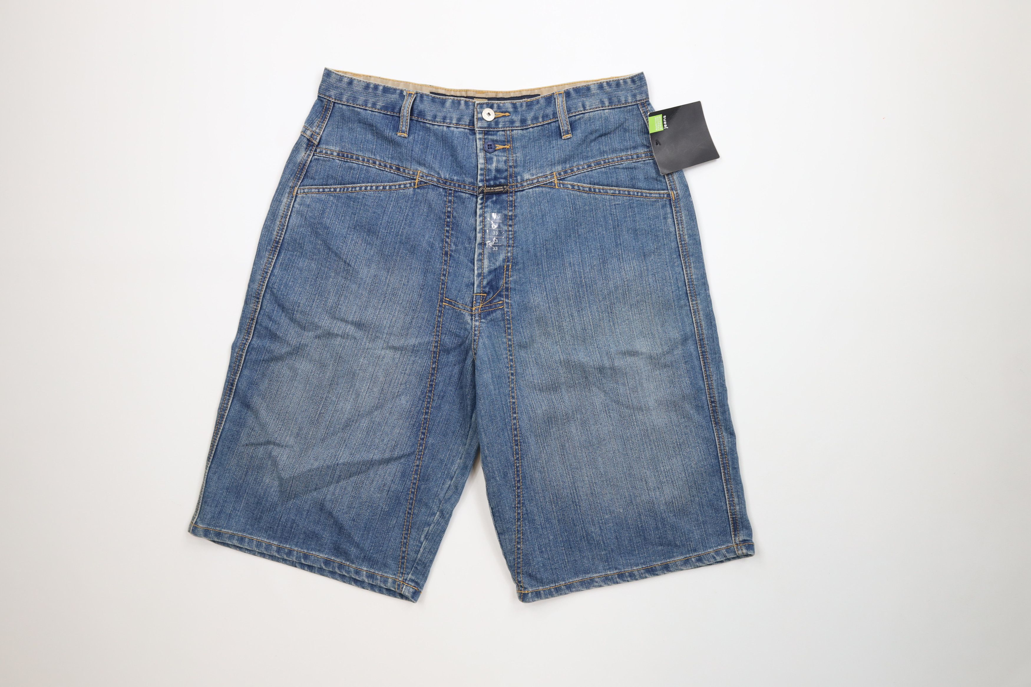 Marithe + Francois Girbaud Deadstock Vintage 90s Marithe Francois Girbaud Denim Shorts Size US 32 / EU 48 - 1 Thumbnail