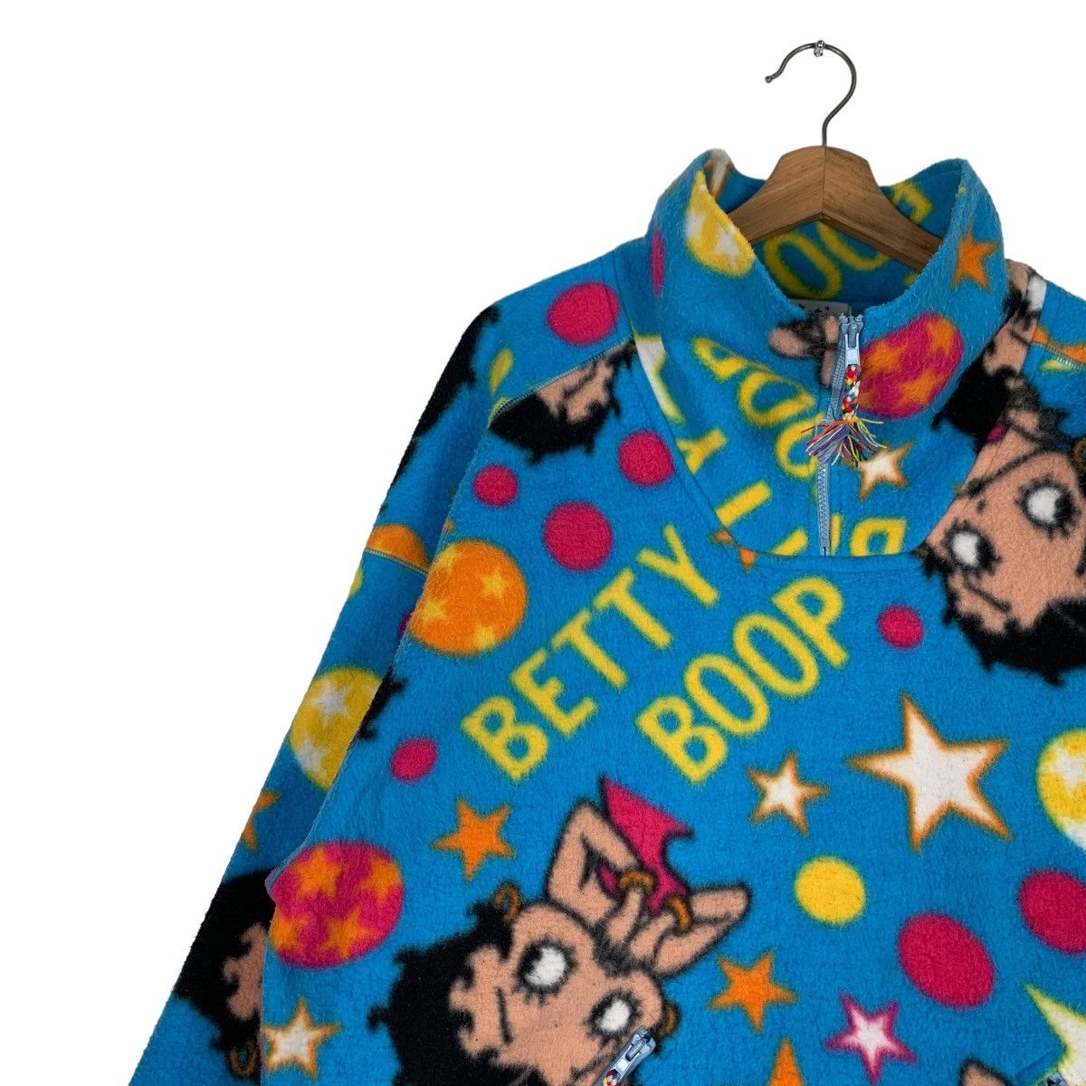 Cartoon Network BETTY BOOP Fullprint Half Zip Pullover Fleece #0919-C41 Size XL / US 12-14 / IT 48-50 - 6 Thumbnail