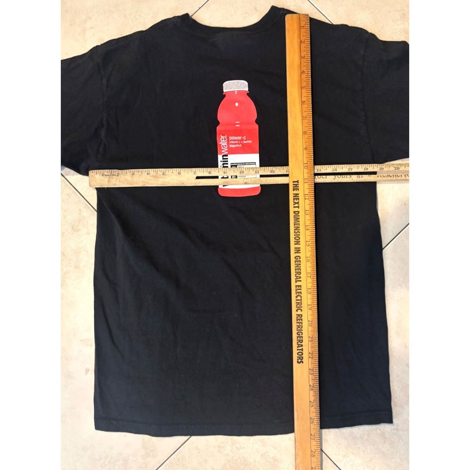 Hanes Glaceau Vitamin Water T-Shirt Mens Size Medium Black Size US M / EU 48-50 / 2 - 6 Thumbnail