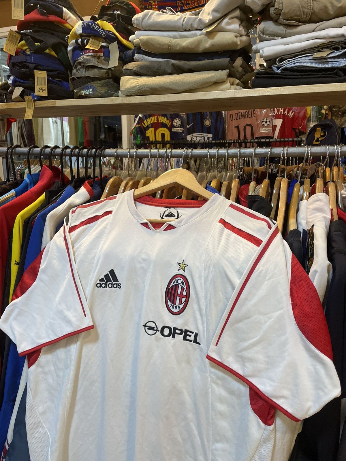 Adidas Vintage 2004-2005 AC Milan Training Kit Size US L / EU 52-54 / 3 - 2 Thumbnail