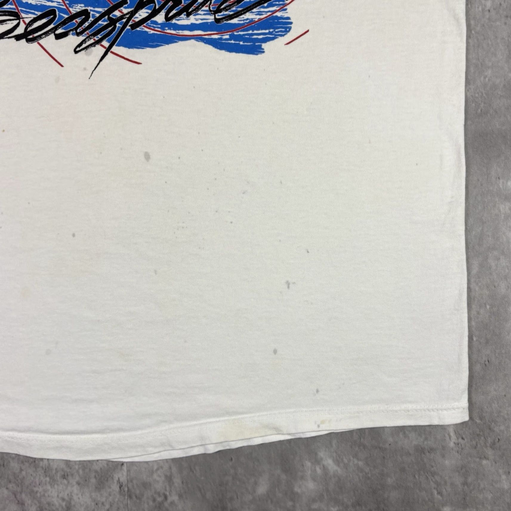 Vintage VINTAGE Stedman T-Shirt 80s Planes Graphic Print Crew Neck White Large Mens Size US L / EU 52-54 / 3 - 7 Thumbnail