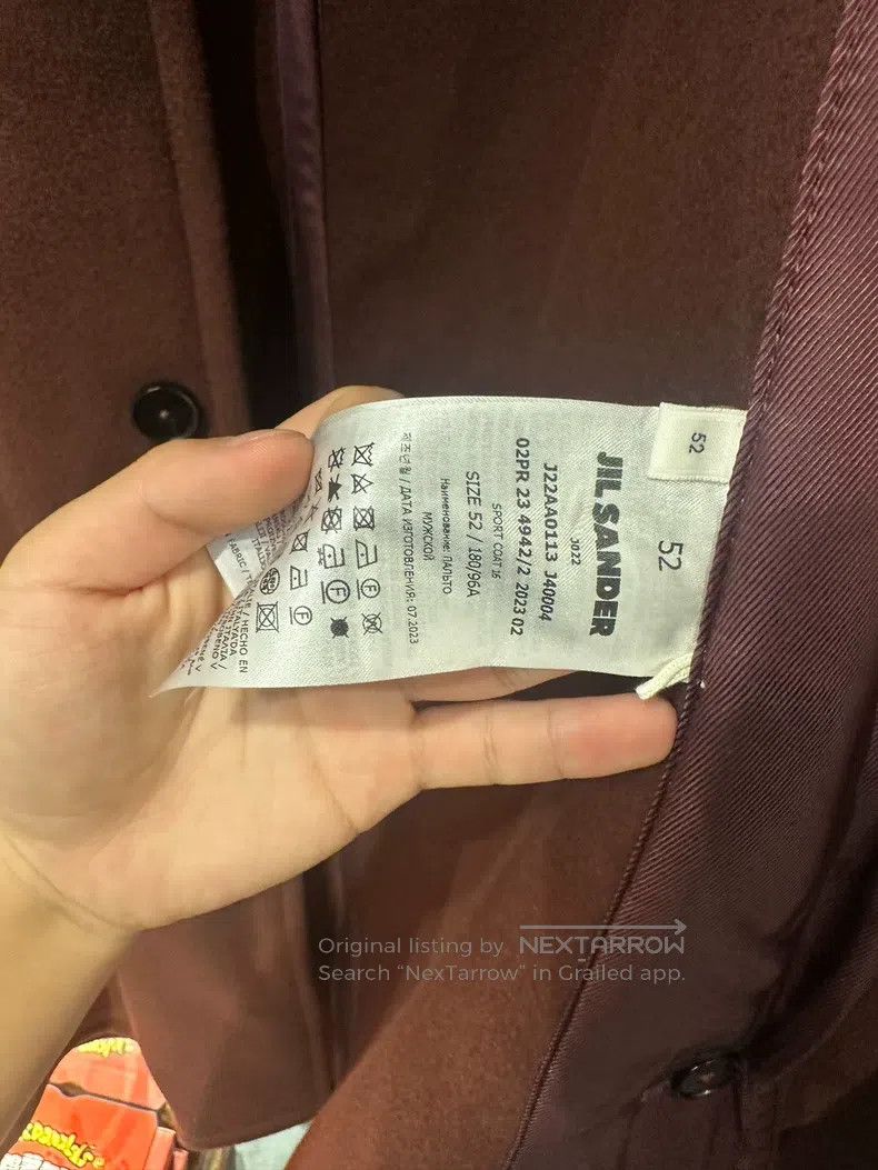 Jil Sander Jil Sander size 52 Wine Red Wool Coat with Cashmere Size L / US 10 / IT 46 - 4 Thumbnail
