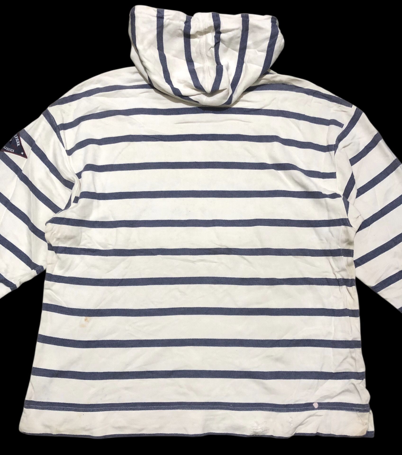 Tommy Hilfiger 🔥Vintage TOMMY HILFIGER Pullover Hoodie Nautical Patch Size US XL / EU 56 / 4 - 4 Thumbnail