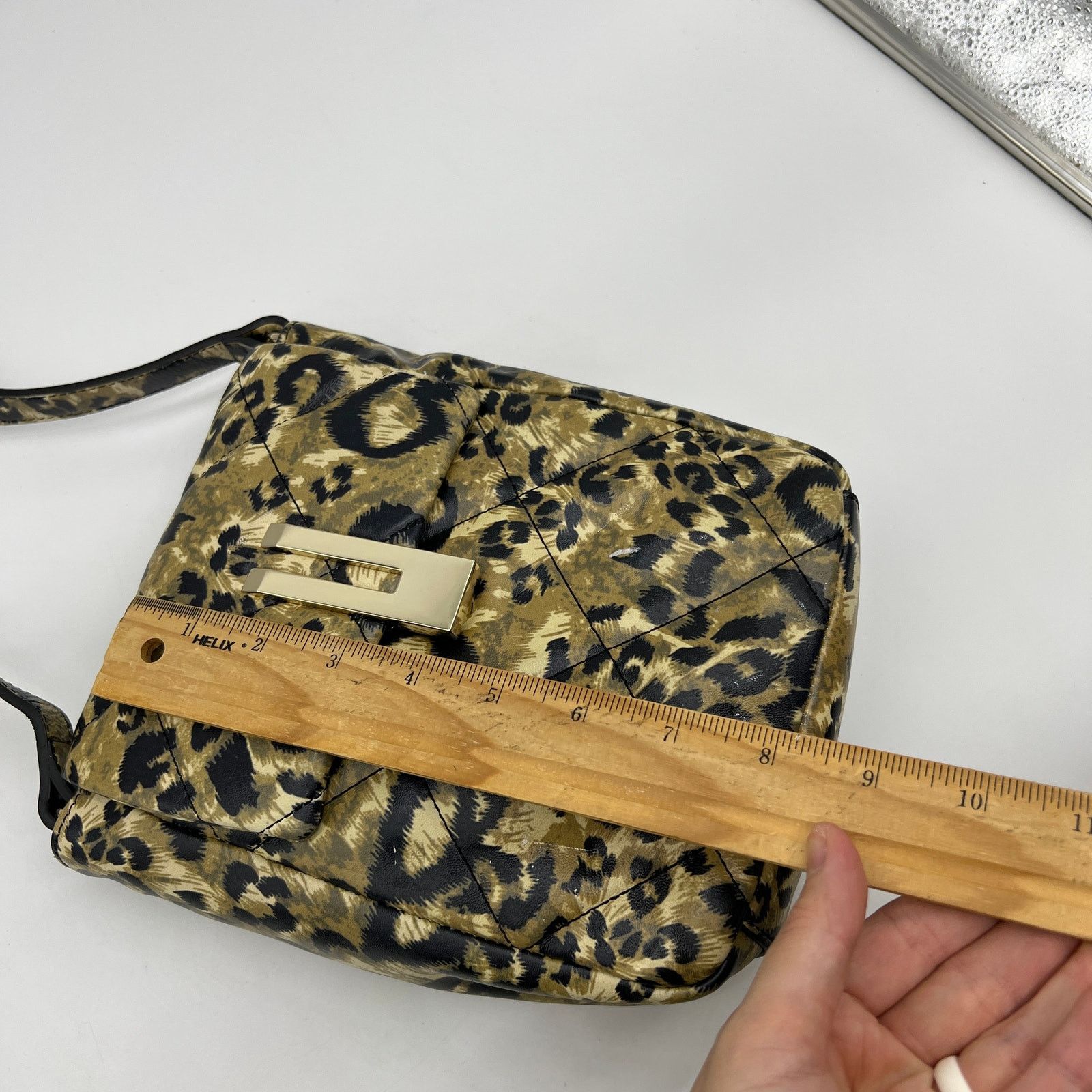 Other Vince Camuto Quilted Leather Crossbody - Doty Purse Leopard Size ONE SIZE - 10 Thumbnail