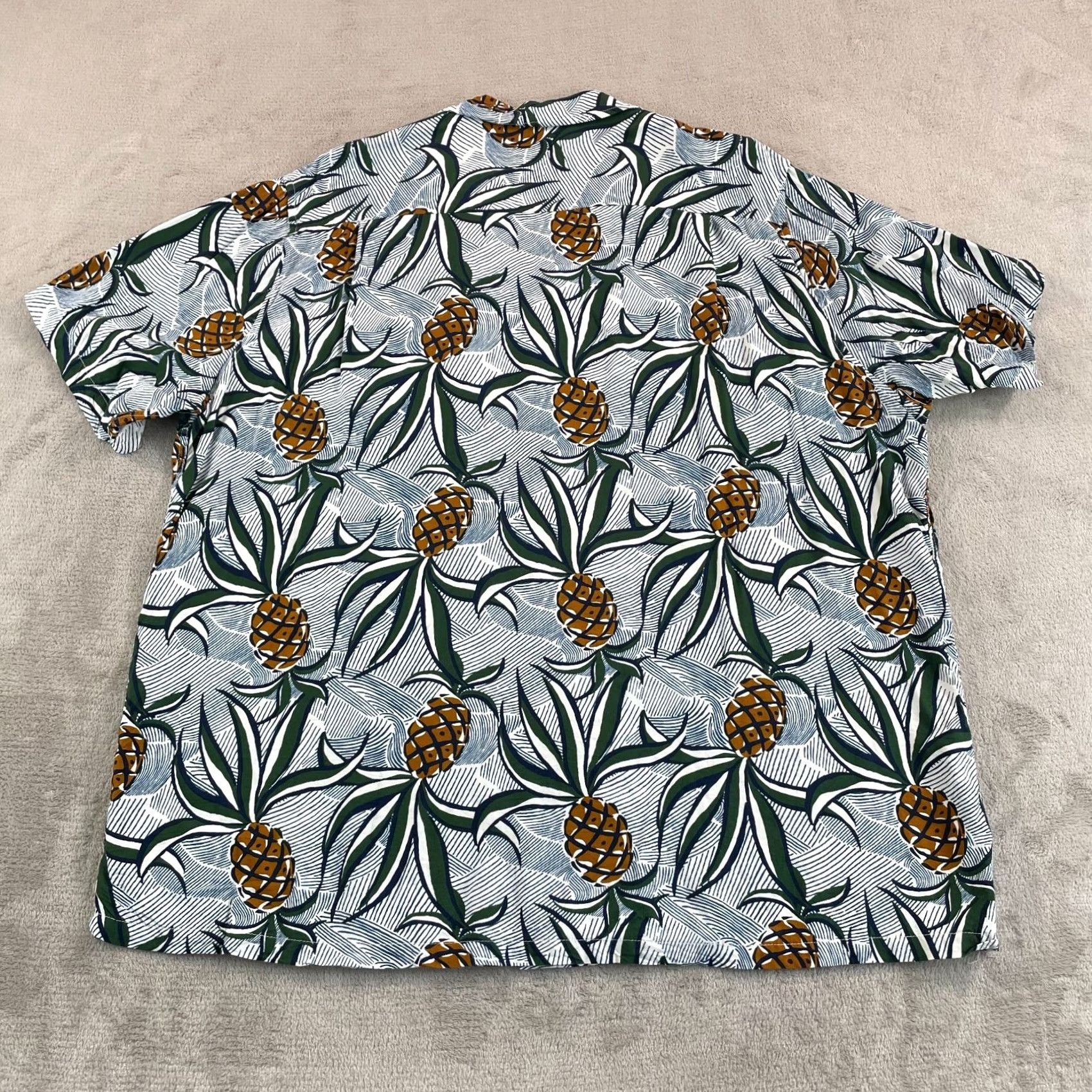 Reyn Spooner Reyn Spooner Hawaiian Shirt Men XL Pineapple Japanese Spun Rayon Loop Collar NEW Size US XL / EU 56 / 4 - 4 Thumbnail