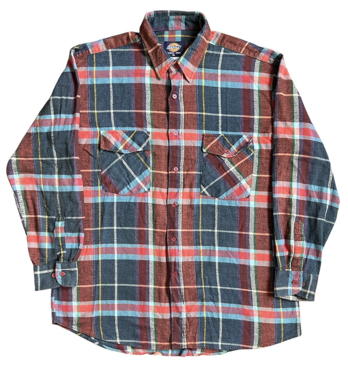 Dickies × Vintage Dickies Men’s Long Sleeve Flannel Button Up Shirt Size: XL Size US XL / EU 56 / 4 - 1 Thumbnail