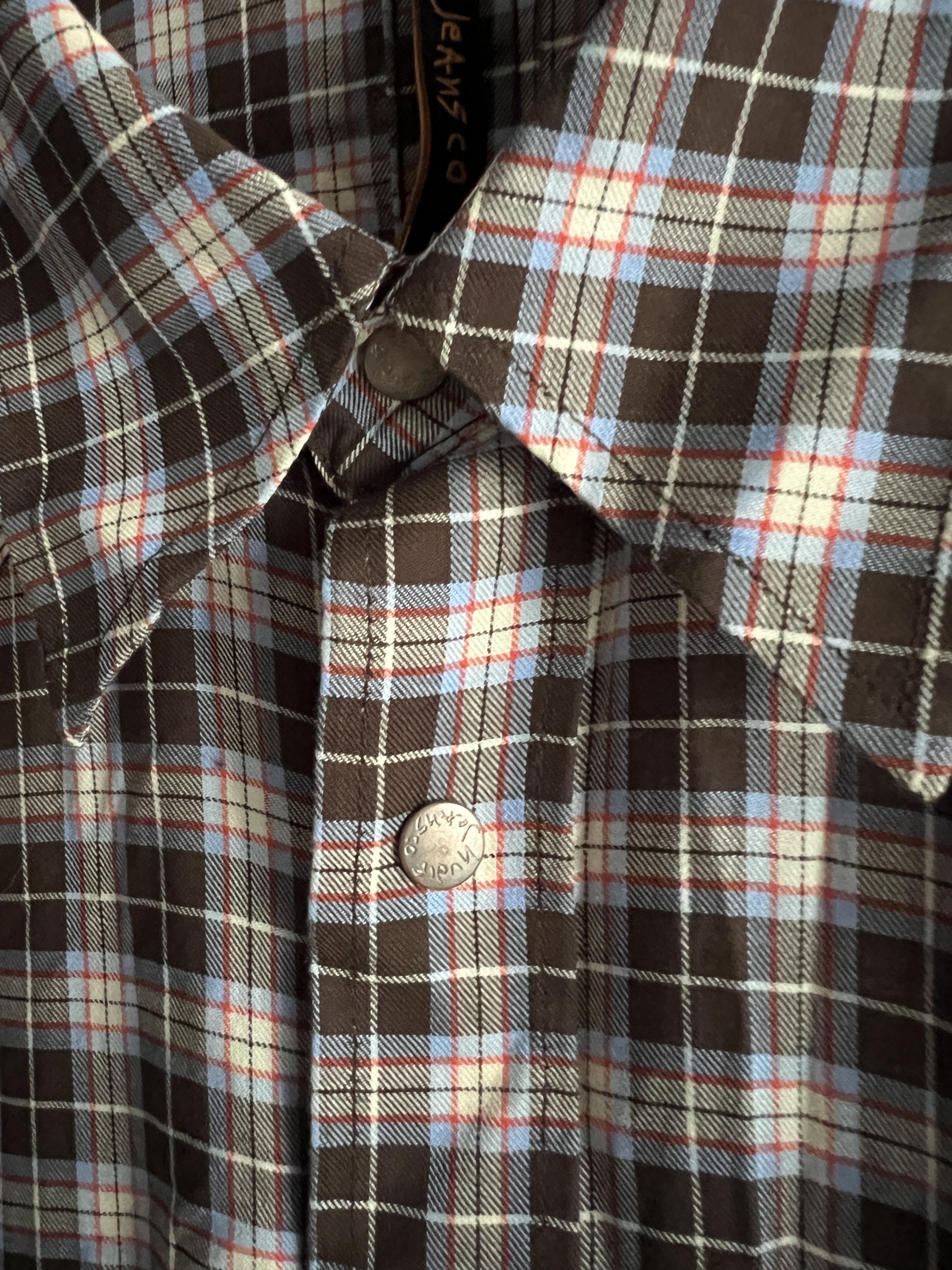 Designer × Japanese Brand × Nudie Jeans Nudie Jeans Checked Shirt Button Up Slim Size US M / EU 48-50 / 2 - 3 Thumbnail