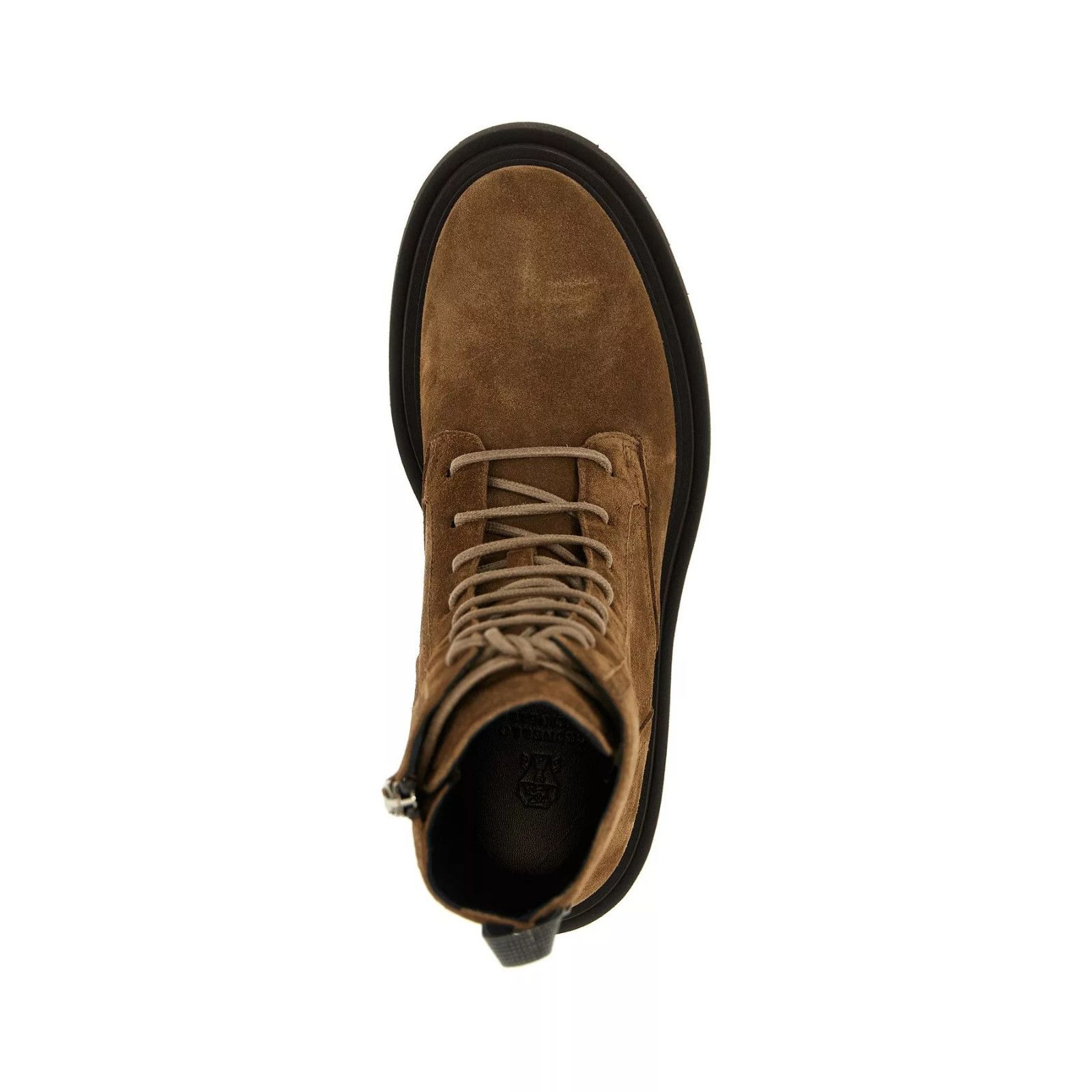 Brunello Cucinelli BRUNELLO CUCINELLI Brown Suede Combat Boots New & Authentic Size US 11 / IT 41 - 4 Thumbnail