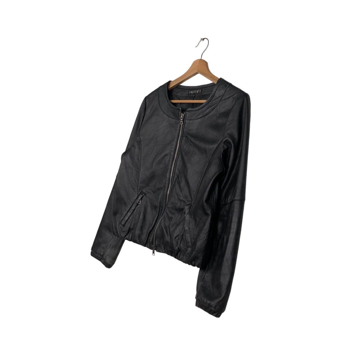 Japanese Brand 📌Vintage Cropped Leather Biker Jacket Indivi Japan Size US M / EU 48-50 / 2 - 3 Thumbnail