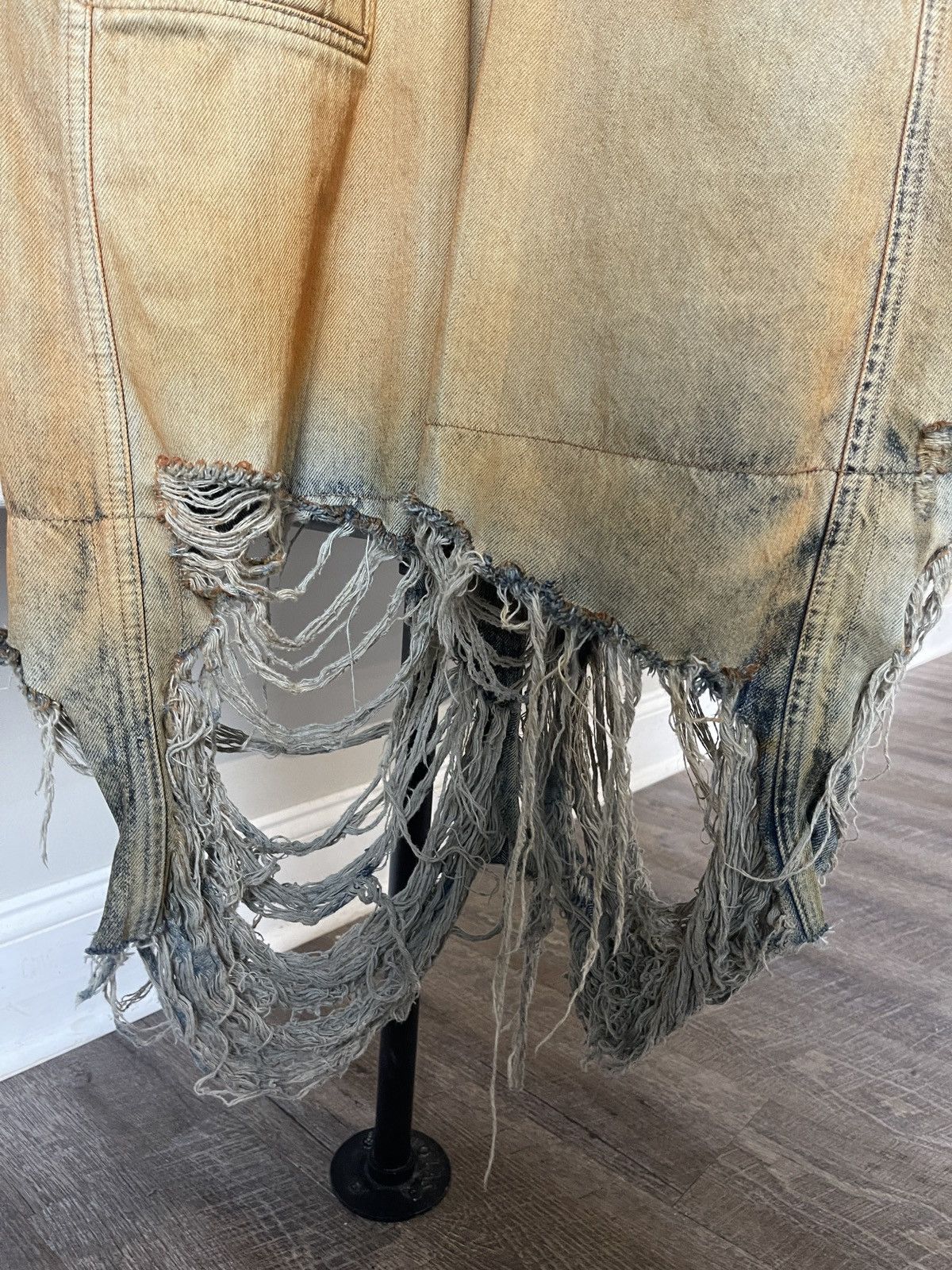 Rick Owens Rick Owens Denim Orange Destroyed Bela Cargo’s Size Small Size US 32 / EU 48 - 7 Thumbnail