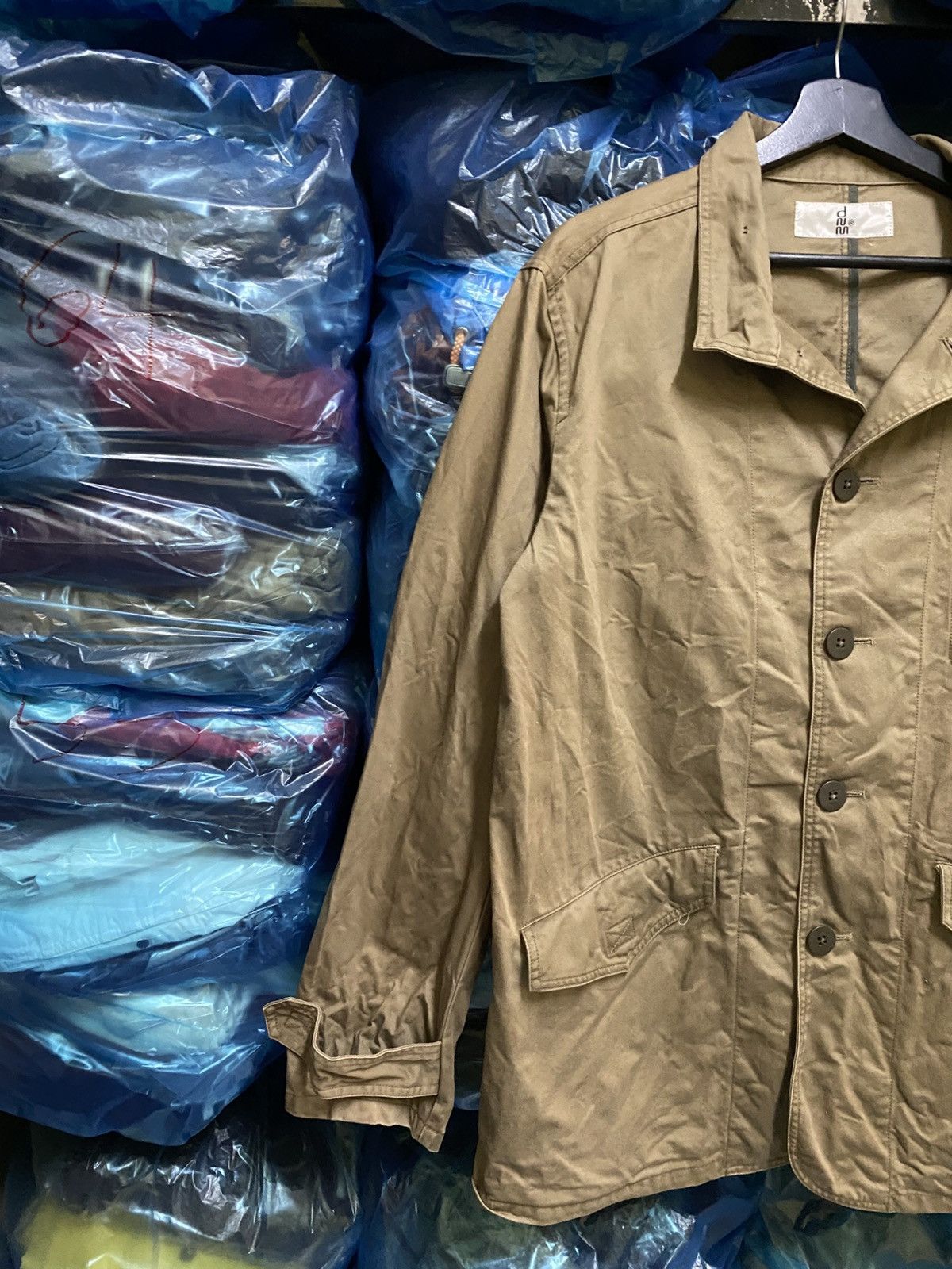 Denime Denime Japan Vintage Khaki Work Jacket –Made in Japan Size US L / EU 52-54 / 3 - 7 Thumbnail