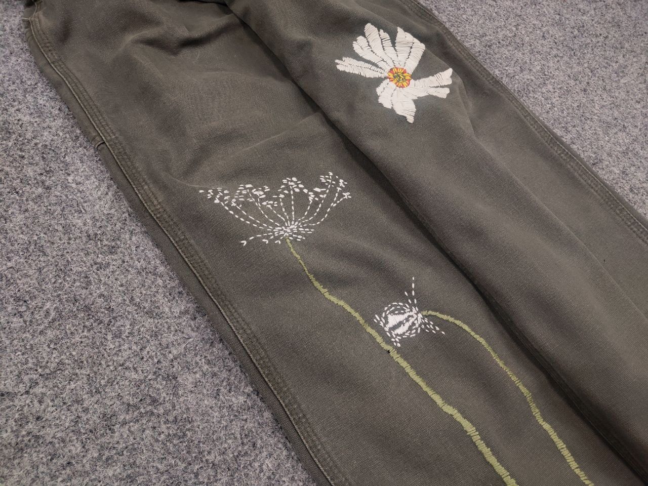 Carhartt Rare Vintage Carhartt Logo Relaxed Carpenter Canvas Pants Size US 36 / EU 52 - 7 Thumbnail