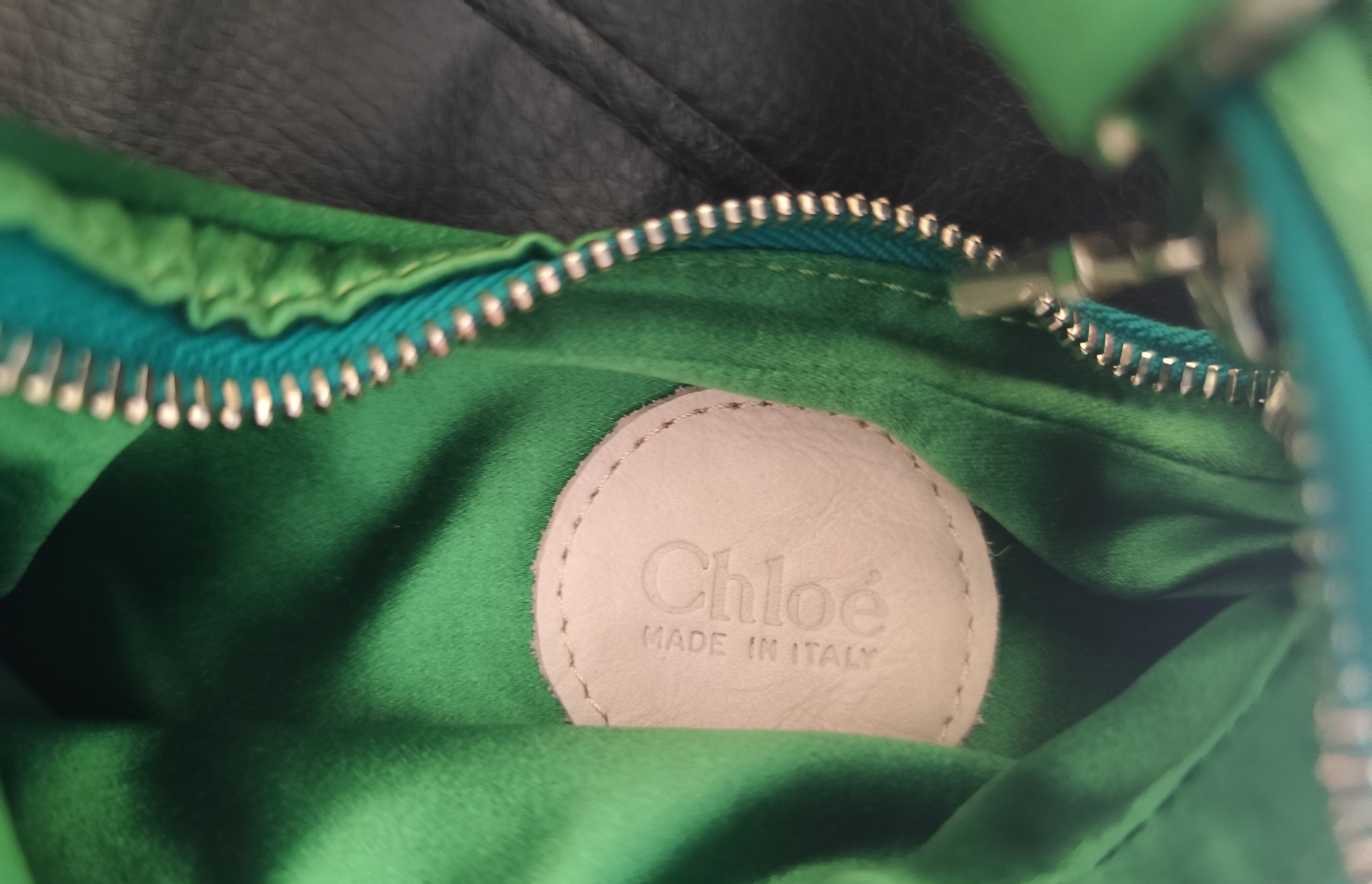 Chloe × Phoebe Philo × Vintage Chloe Vintage Green Satin Bracelet Bag - Phoebe Philo 2000s Size ONE SIZE - 4 Thumbnail