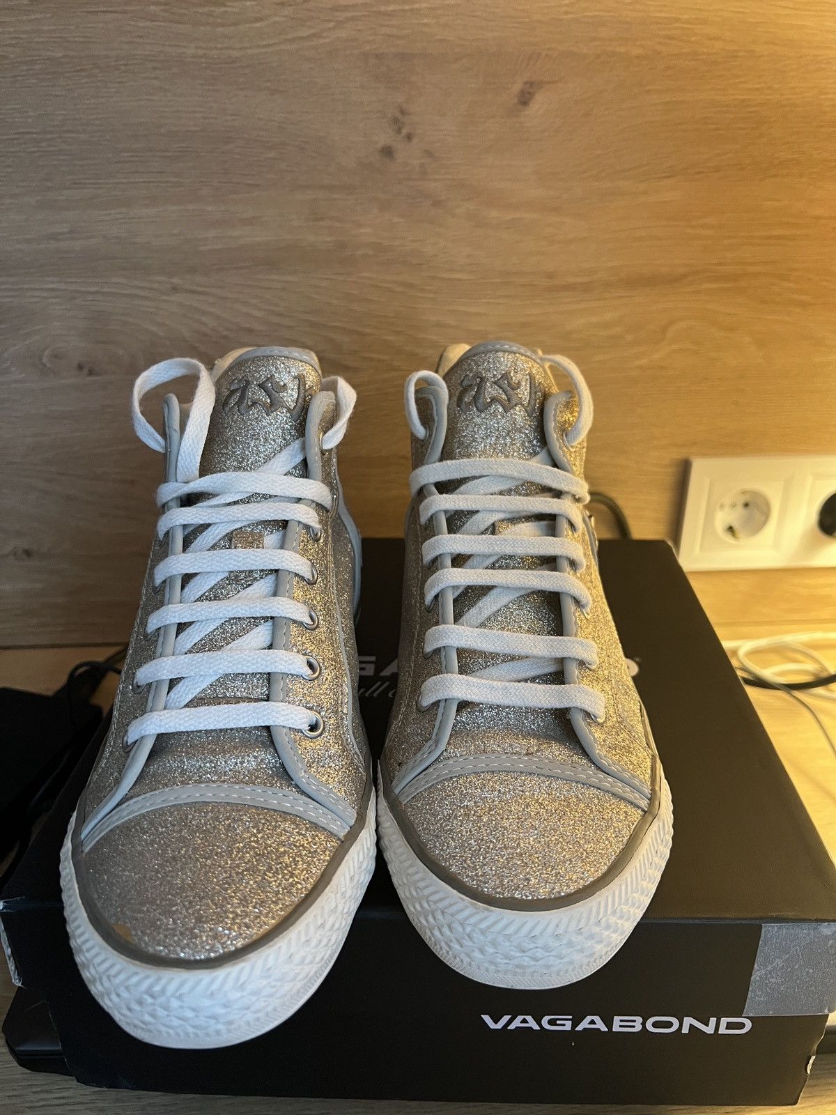 ASH y2k limited ash buckled mid grey leather sneakers Size US 8 / IT 38 - 2 Thumbnail