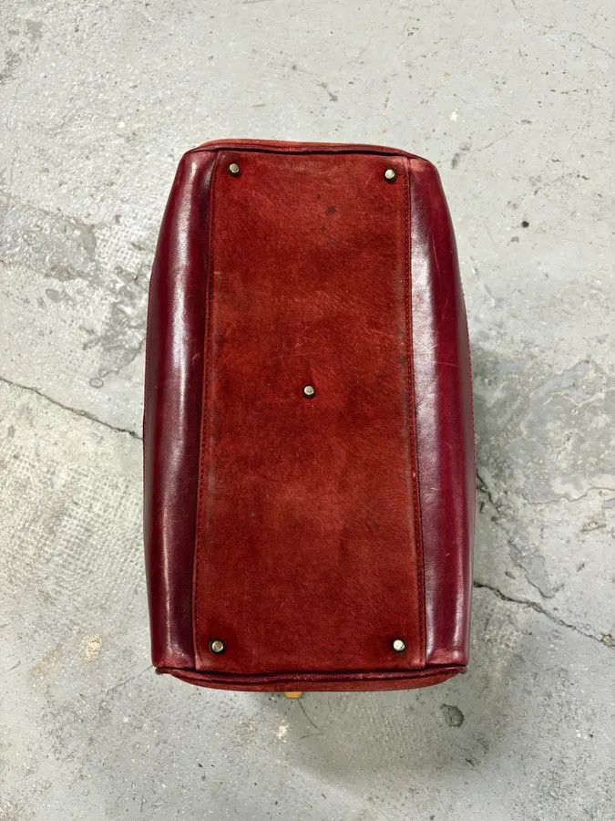 Lanvin Red Suede Vanity Archive Bag