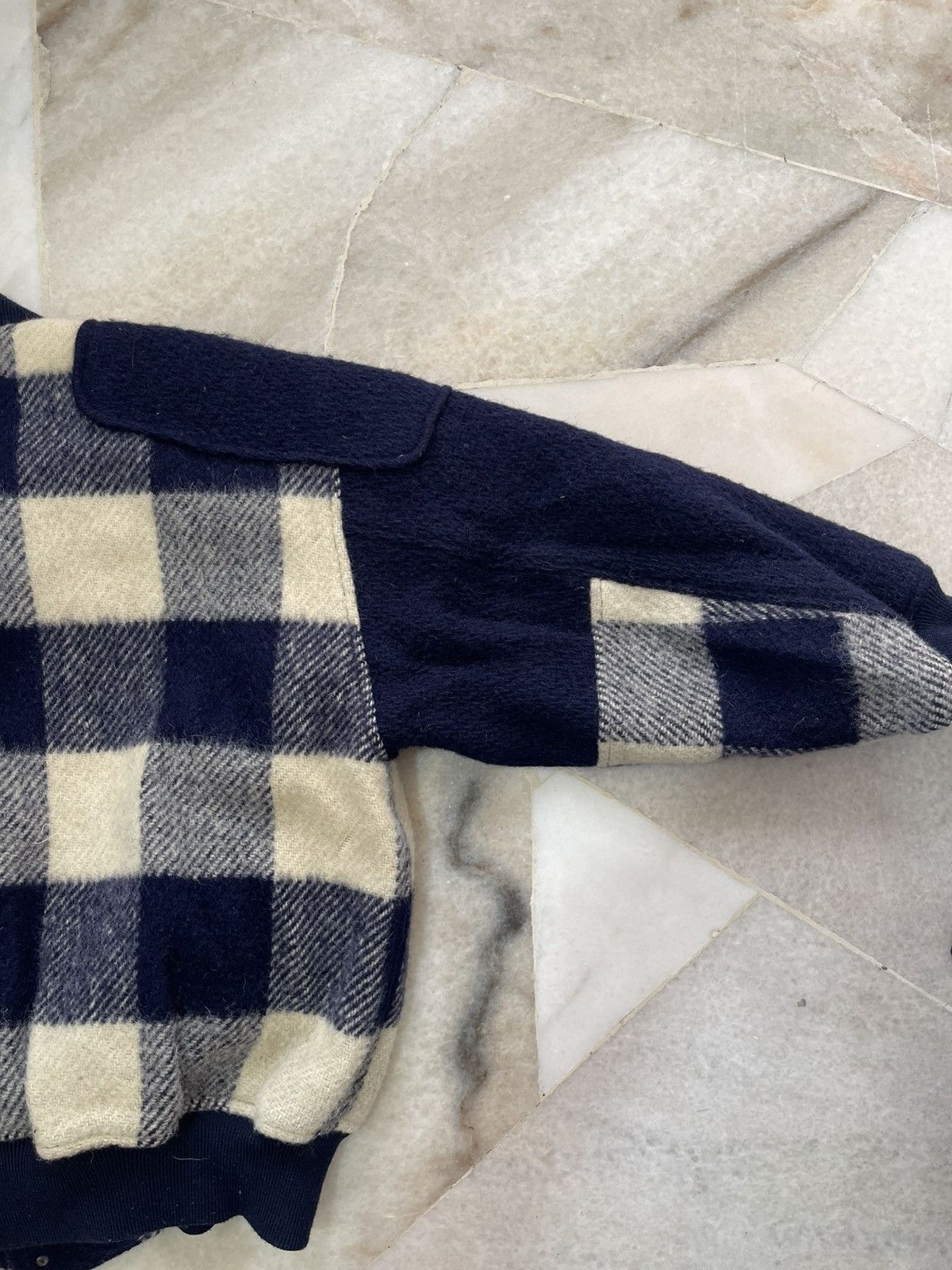 Issey Miyake 80s Issey Miyake Plaid Wool Jacket Size US L / EU 52-54 / 3 - 14 Thumbnail