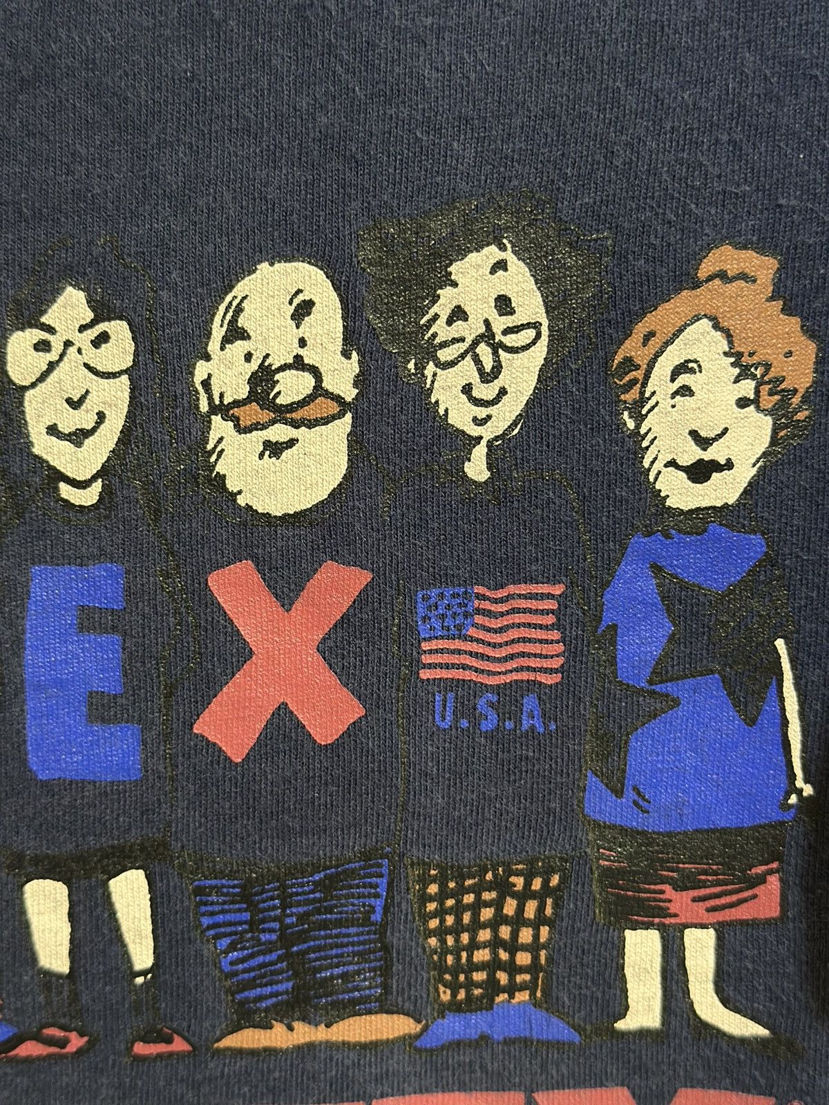 Tultex × Vintage Vintage Team Tultex Usa Faded Tee Size US L / EU 52-54 / 3 - 3 Thumbnail