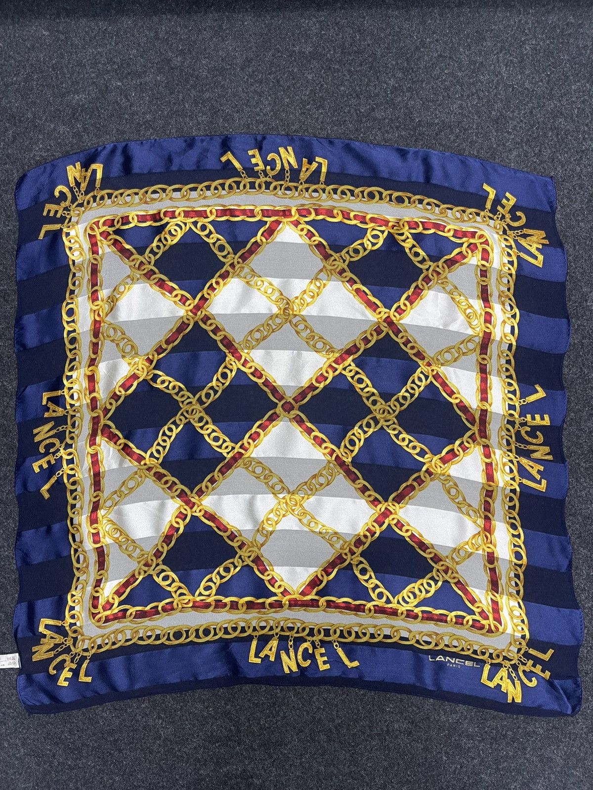 Lancel Vintage Lancel Paris Silk Scarf / Pocket Square Size ONE SIZE - 1 Thumbnail