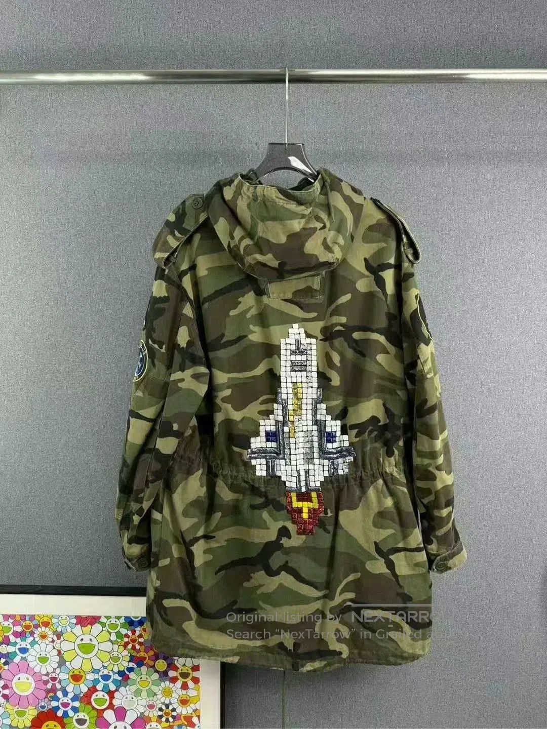 Saint Laurent Paris camouflage embroidered coat by saint laurent. Size US S / EU 44-46 / 1 - 2 Thumbnail