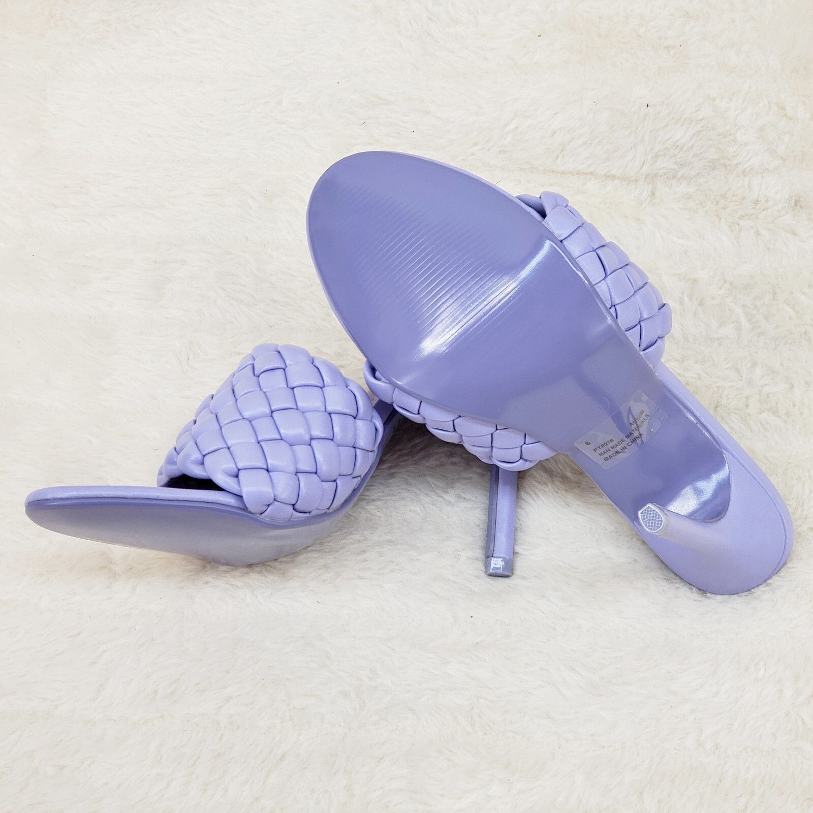 Other Anson Slip On Lilac Purple Open Toe High Heel Clogs Mules Sl Size US 7 / IT 37 - 7 Thumbnail