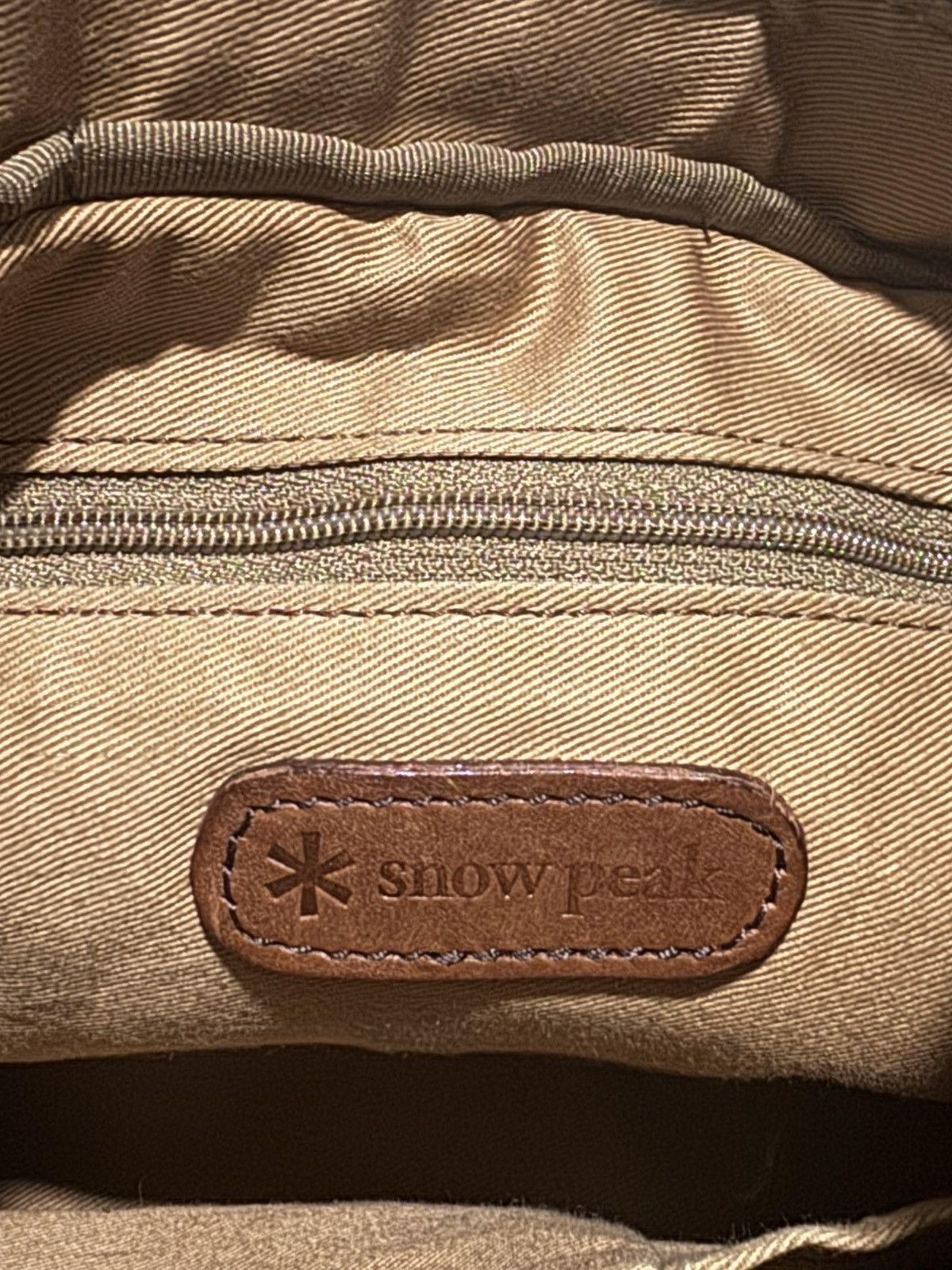 Canvas × Japanese Brand × Snow Peak OG Snow Peak Everyday Hard Cancas + Leather Sling Bag Size ONE SIZE - 6 Thumbnail