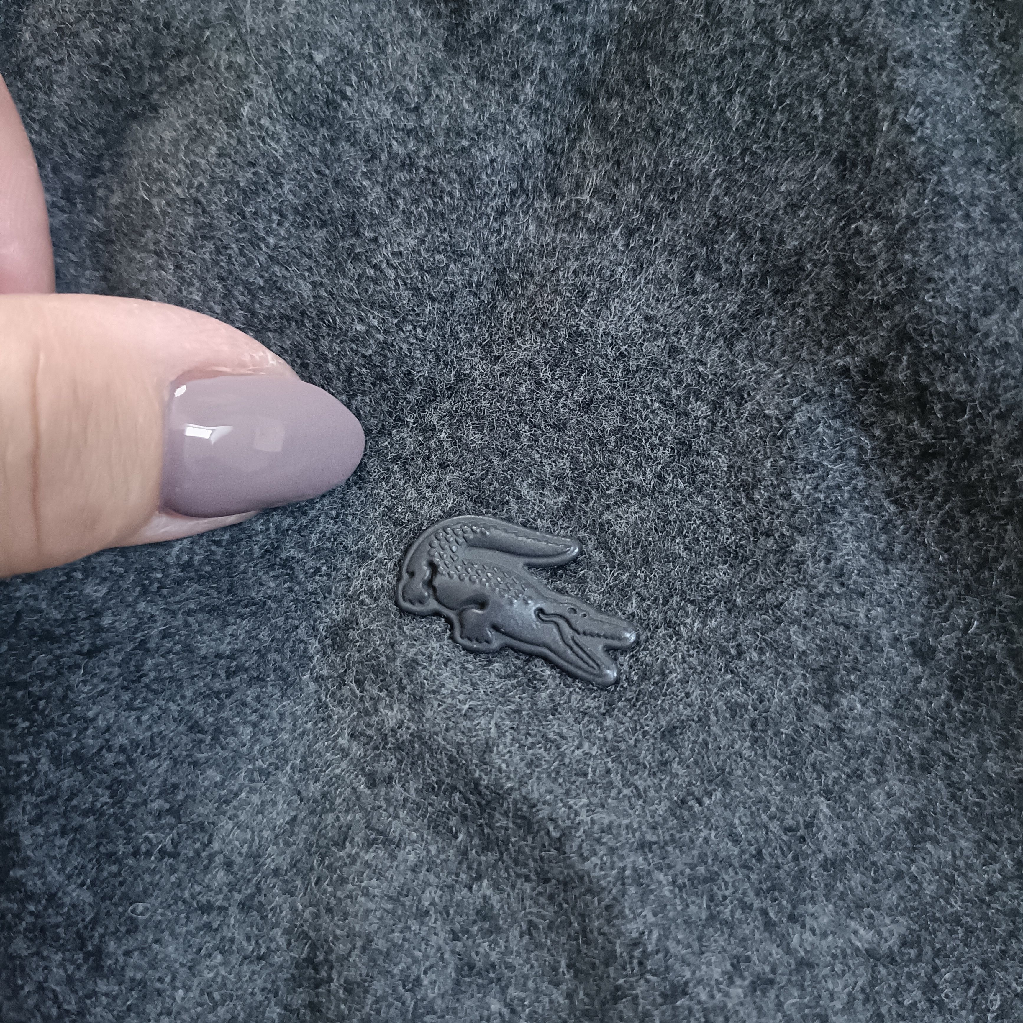 Lacoste Men's Gray Wool Double Breasted Hooded Coat ! Size US L / EU 52-54 / 3 - 6 Thumbnail