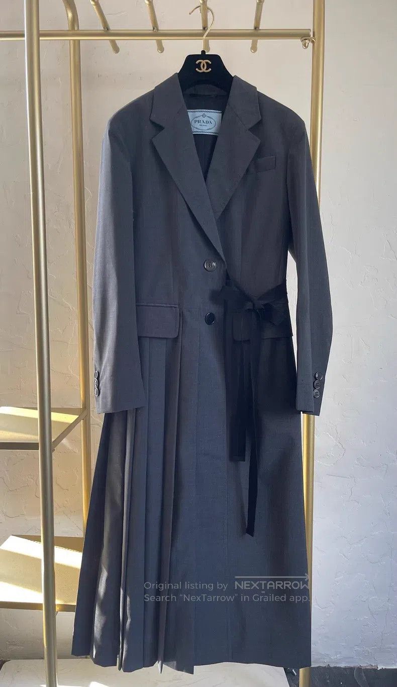 Prada Prada Bow-wrinkled long suit Size XS / US 0-2 / IT 36-38 - 1 Thumbnail