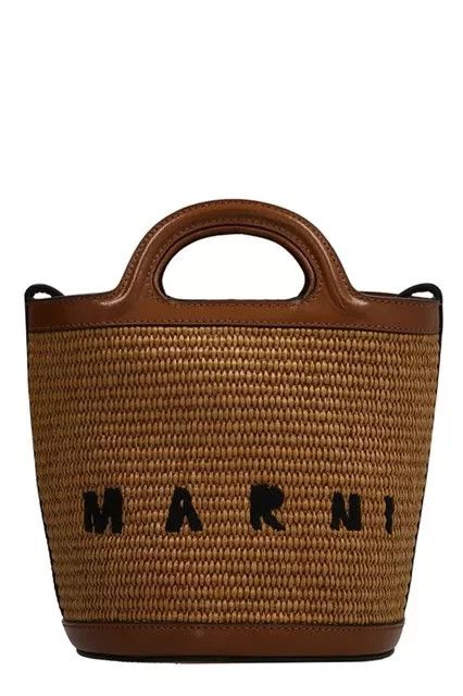 Marni MARNI Tropicalia Mini Rawsienna Raffia-Effect T.H. Bag Size ONE SIZE - 1 Thumbnail