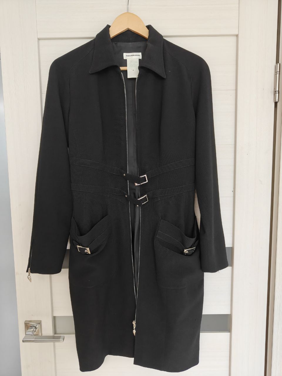 Mugler Mugler Vintage Architectural Belted Zip Dress Size S / US 4 / IT 40 - 10 Thumbnail