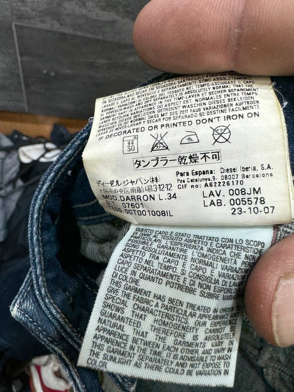 Diesel Diesel Darron Mens Jeans Size 36 Size US 36 / EU 52 - 24 Thumbnail
