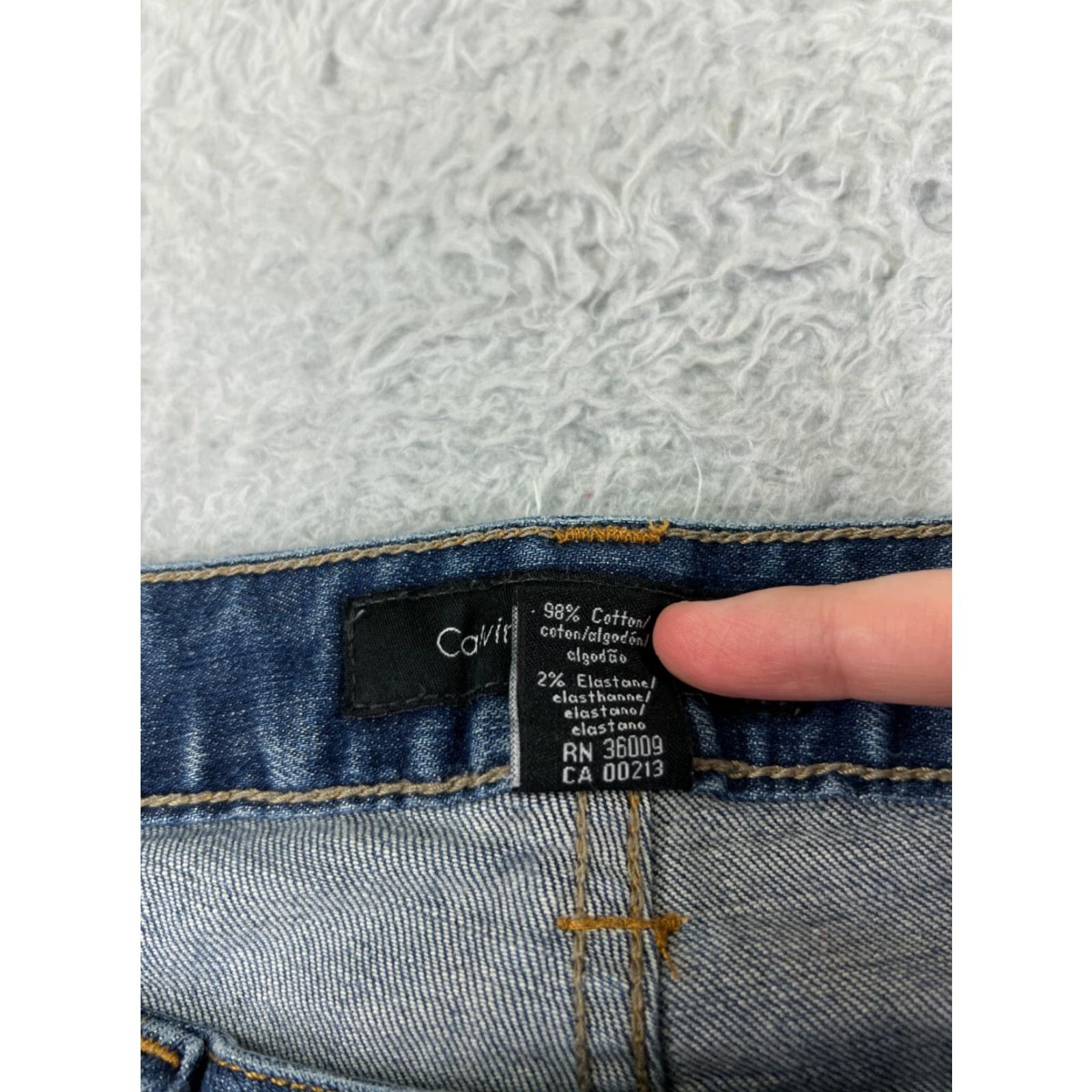 Calvin Klein Calvin Klein Jeans Women 10 Blue Denim Embroidered Flap Pockets Ultimate Skinny Womens Size 32" / US 10 / IT 46 - 5 Thumbnail