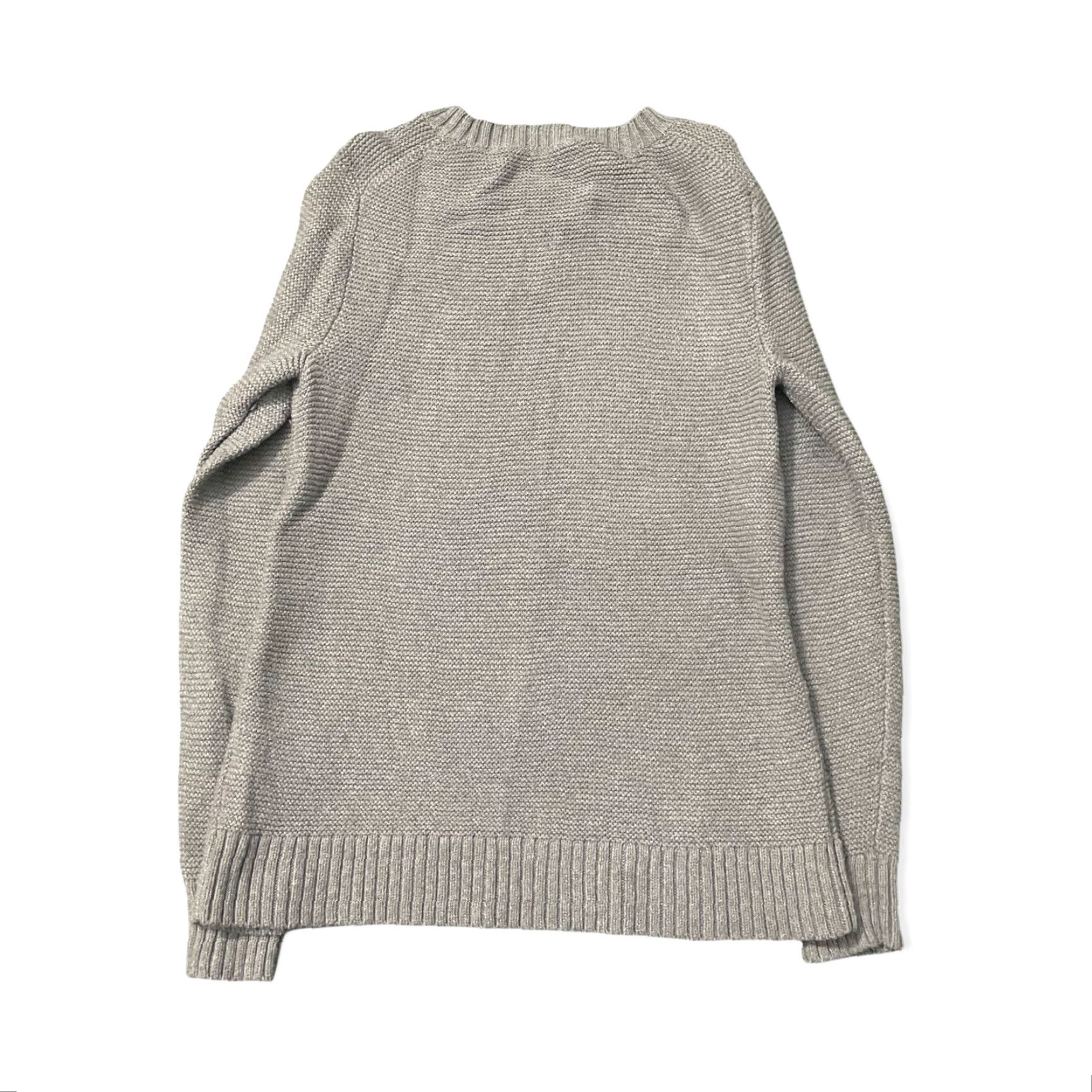 J.Crew J.Crew Mercantile Crew Neck Sweater XS Gray Long Sleeve Cotton Merino Wool Size XS / US 0-2 / IT 36-38 - 2 Thumbnail