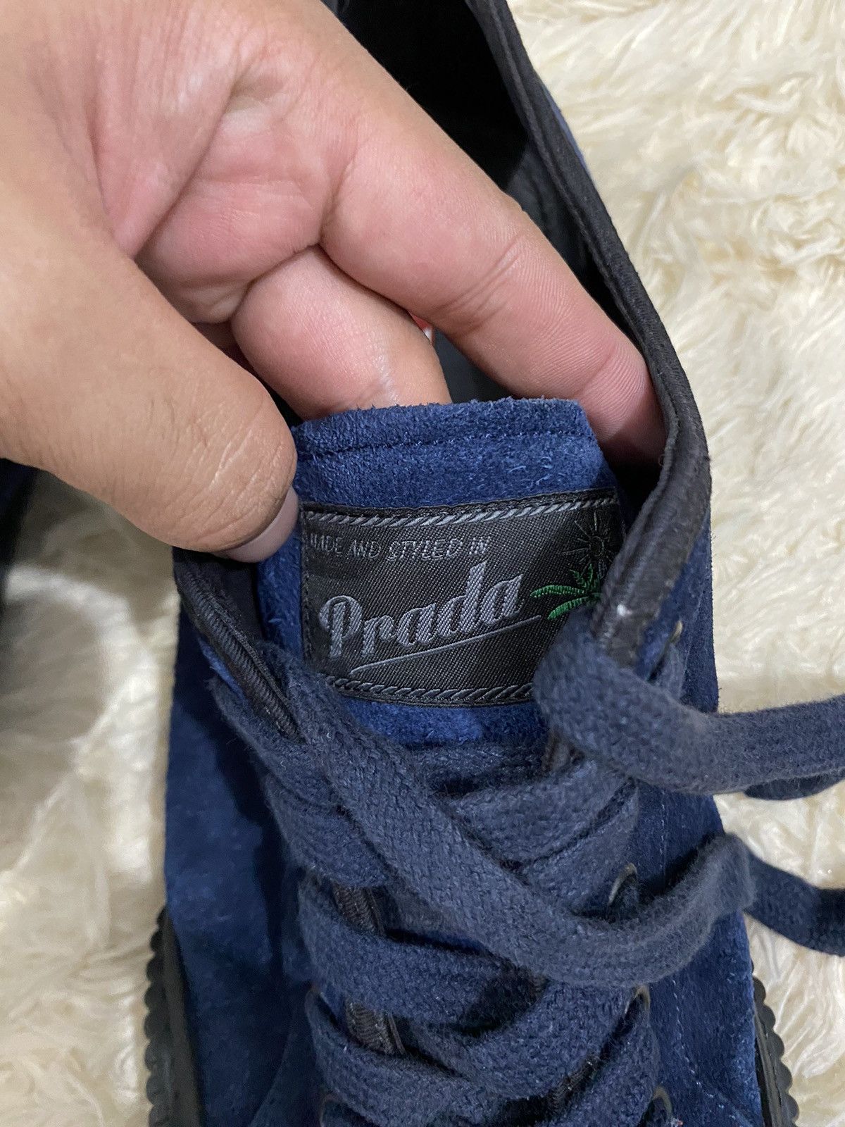 Prada PRADA SUEDE LOW TOP SNEAKER Size US 8 / EU 41 - 5 Thumbnail