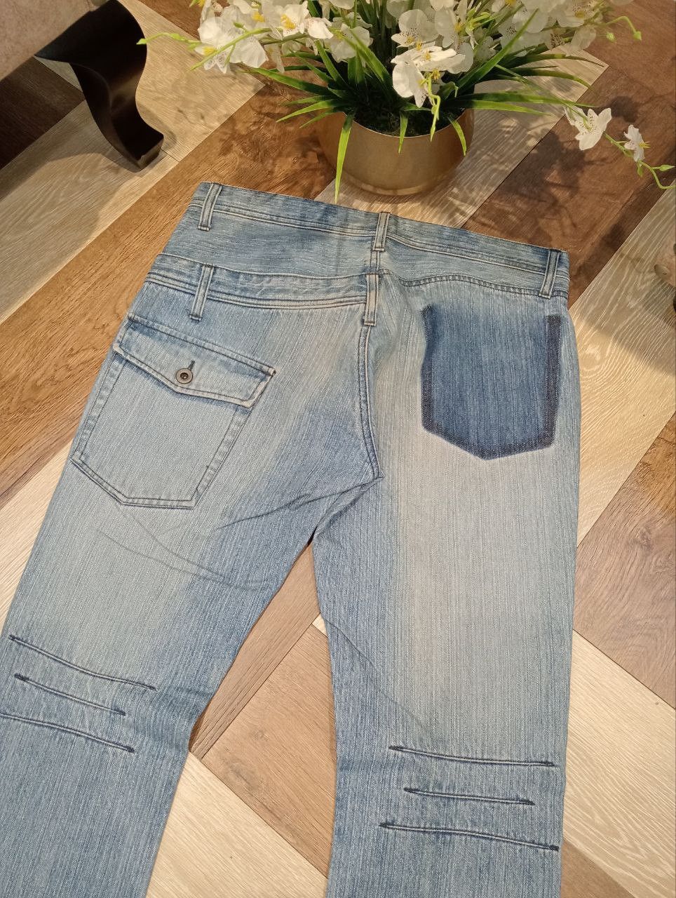 The Difference JAPANESE RUPERT THE DIFFERENCE FLARED BLUE JEANS Size US 34 / EU 50 - 3 Thumbnail