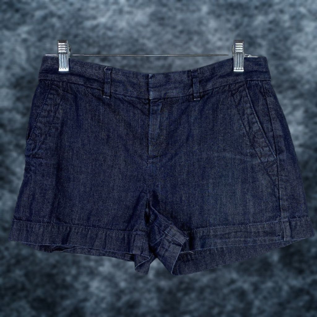 Loft VINTAGE LOFT Shorts Womens 0 Dark Wash Denim City Walking Size 25" / US 0 / IT 36 - 1 Thumbnail