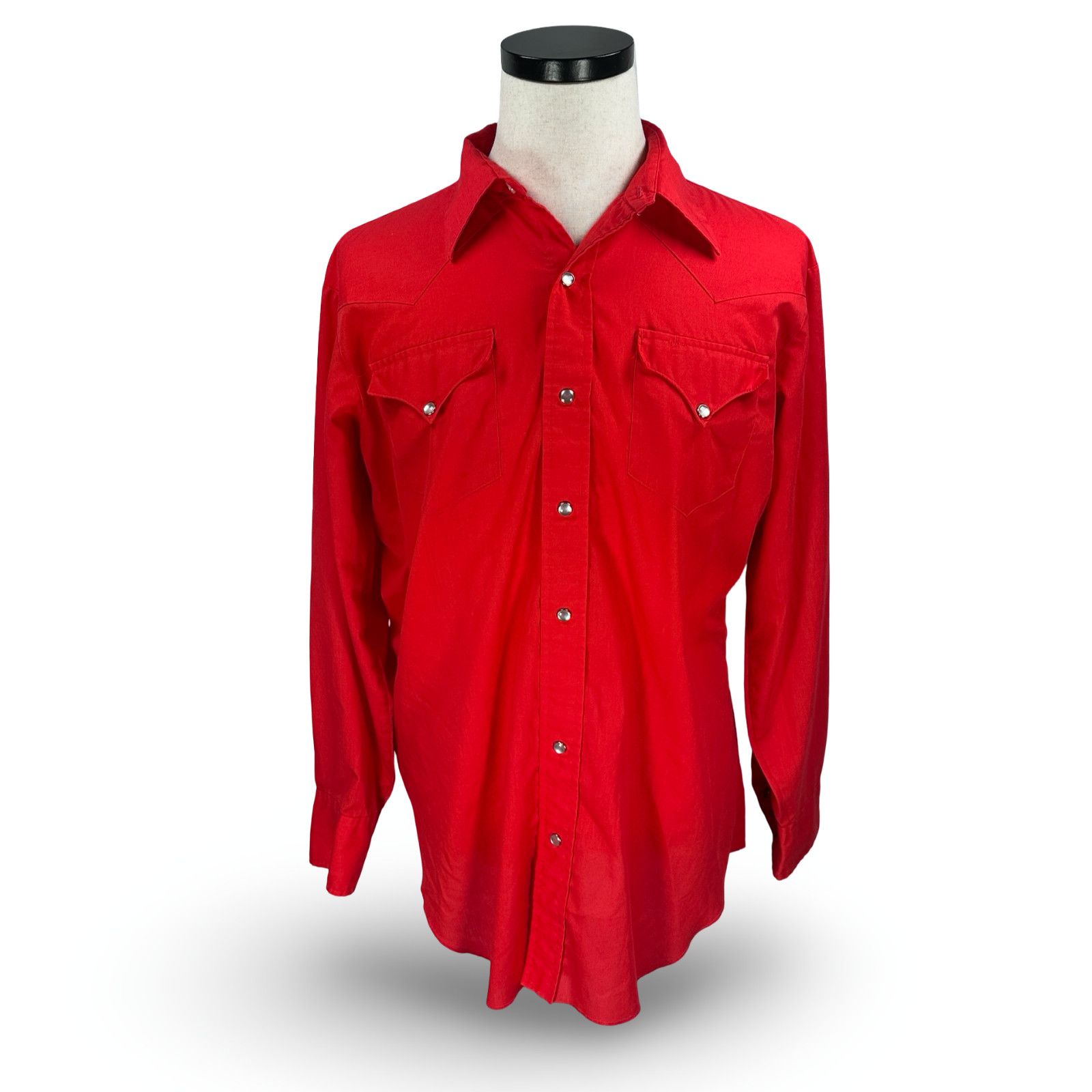 Other Vintage H Bar C Western Shirt Men’s 17 34 Red Pearl Snap USA Size US M / EU 48-50 / 2 - 1 Thumbnail